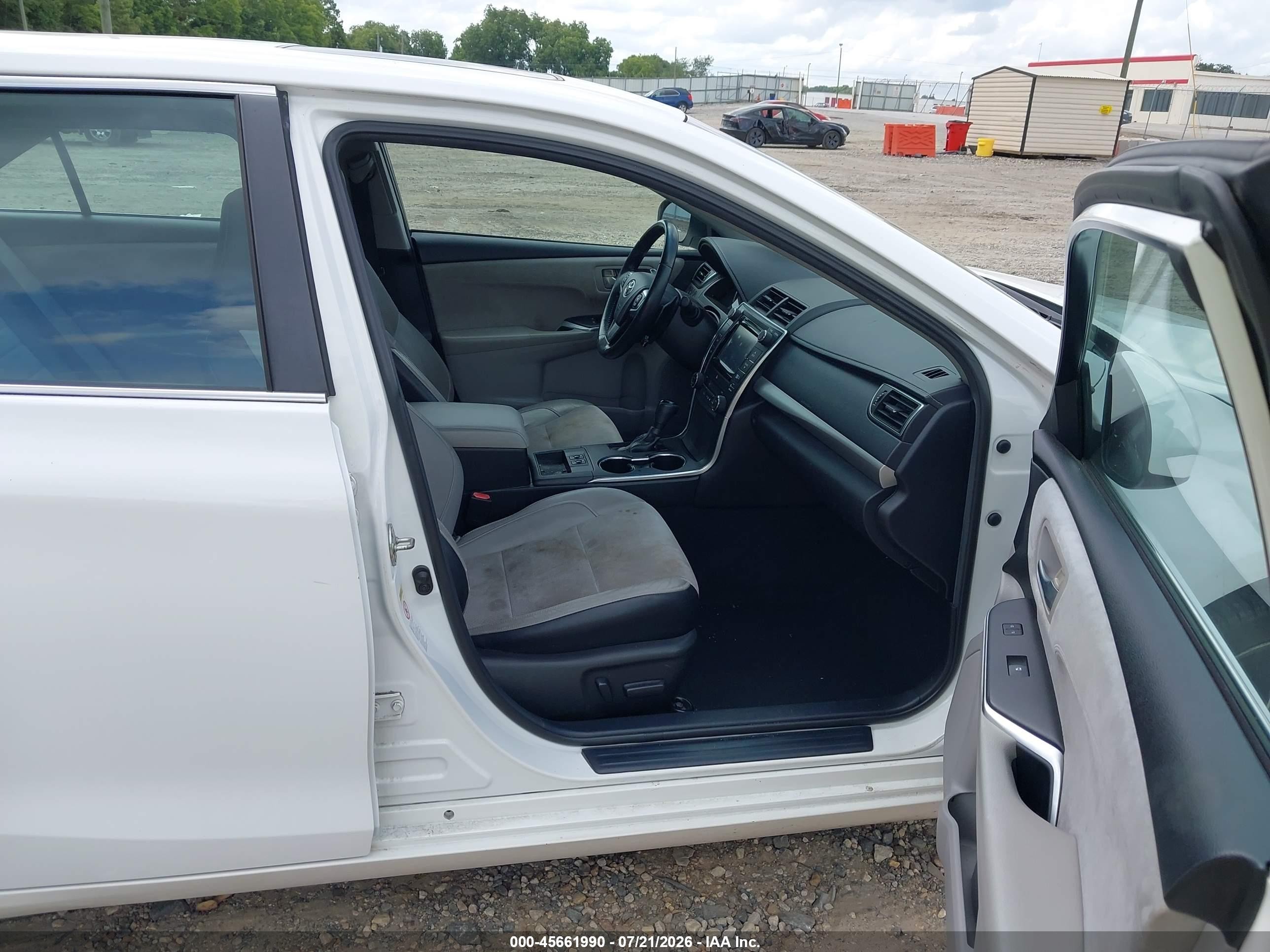 2015 Toyota Camry Xse White vin: 4T1BF1FK1FU905317