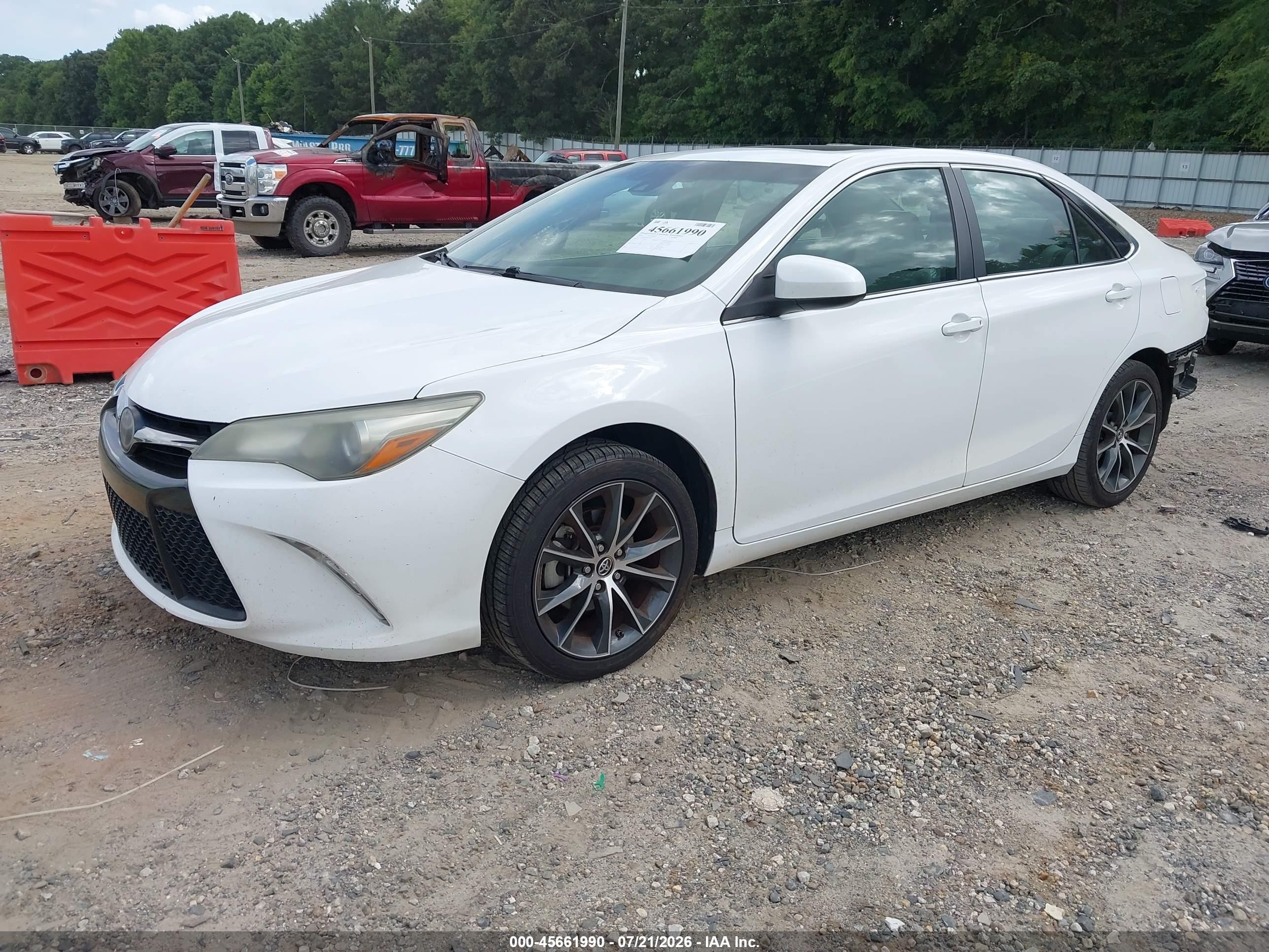 2015 Toyota Camry Xse White vin: 4T1BF1FK1FU905317