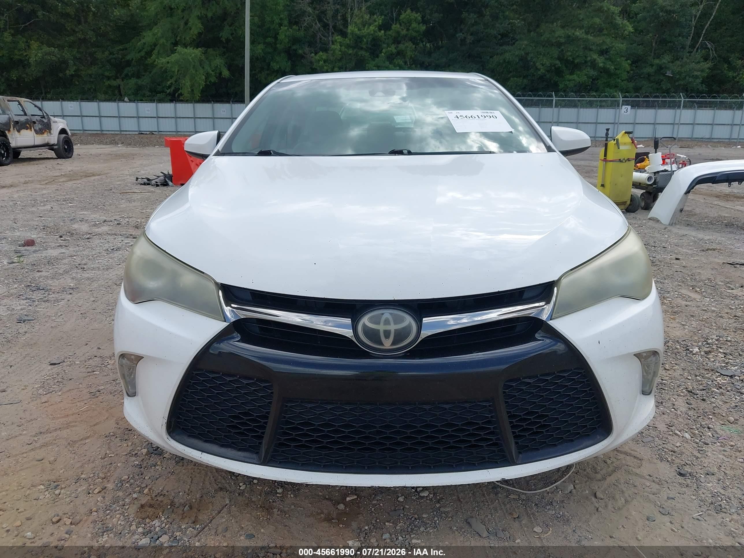 2015 Toyota Camry Xse White vin: 4T1BF1FK1FU905317