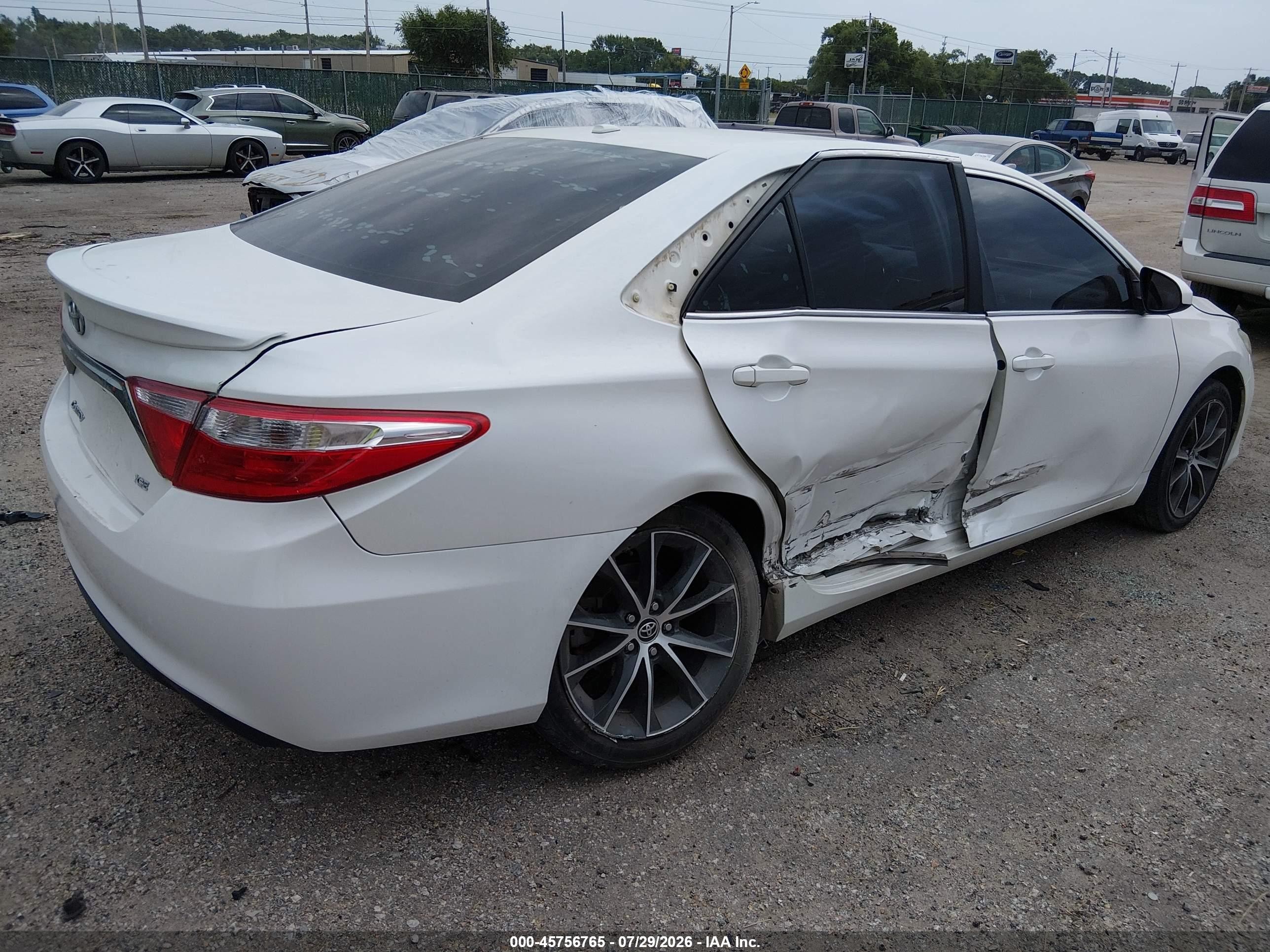2015 Toyota Camry Xse White vin: 4T1BF1FK1FU916978