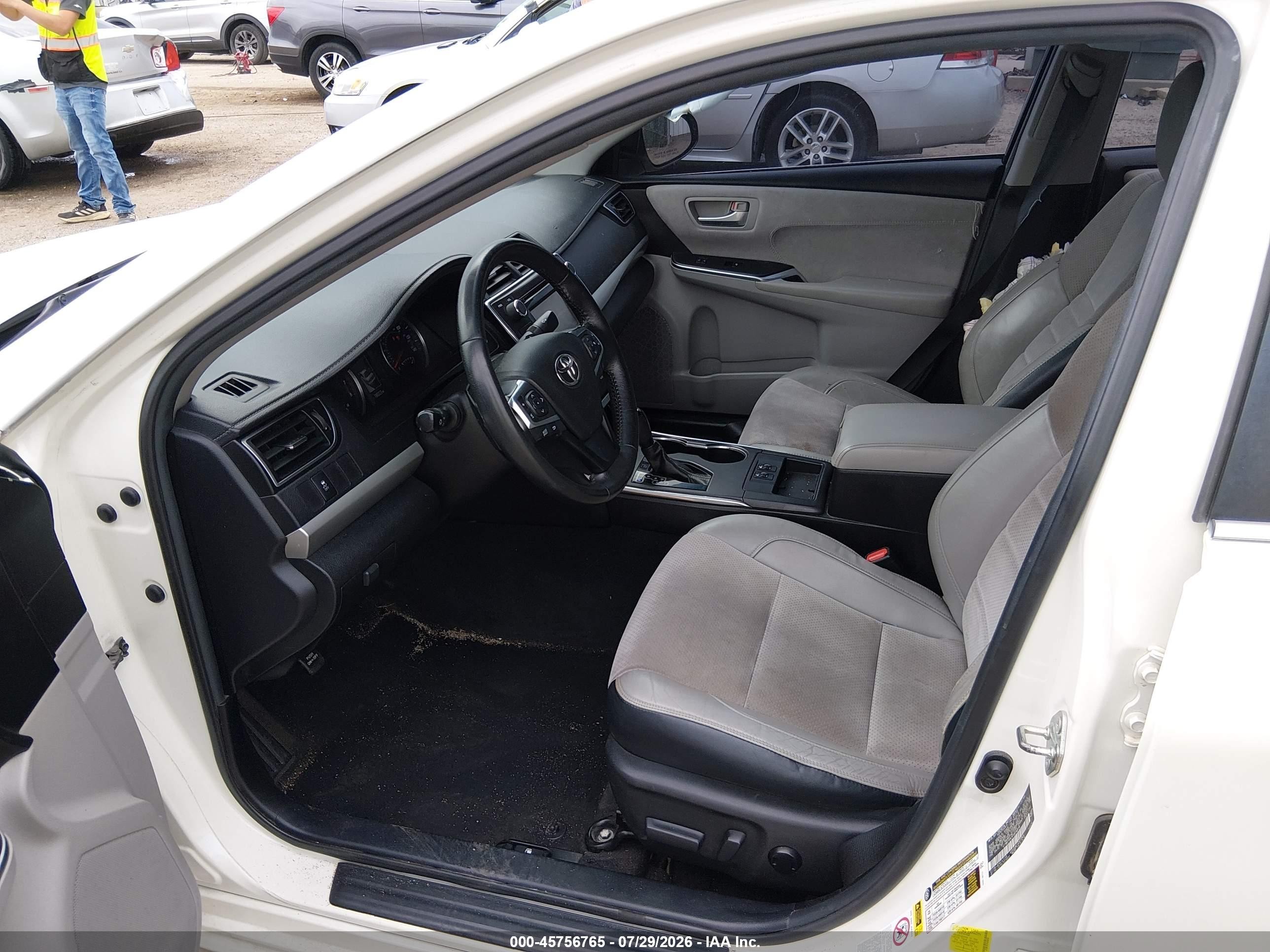 2015 Toyota Camry Xse White vin: 4T1BF1FK1FU916978