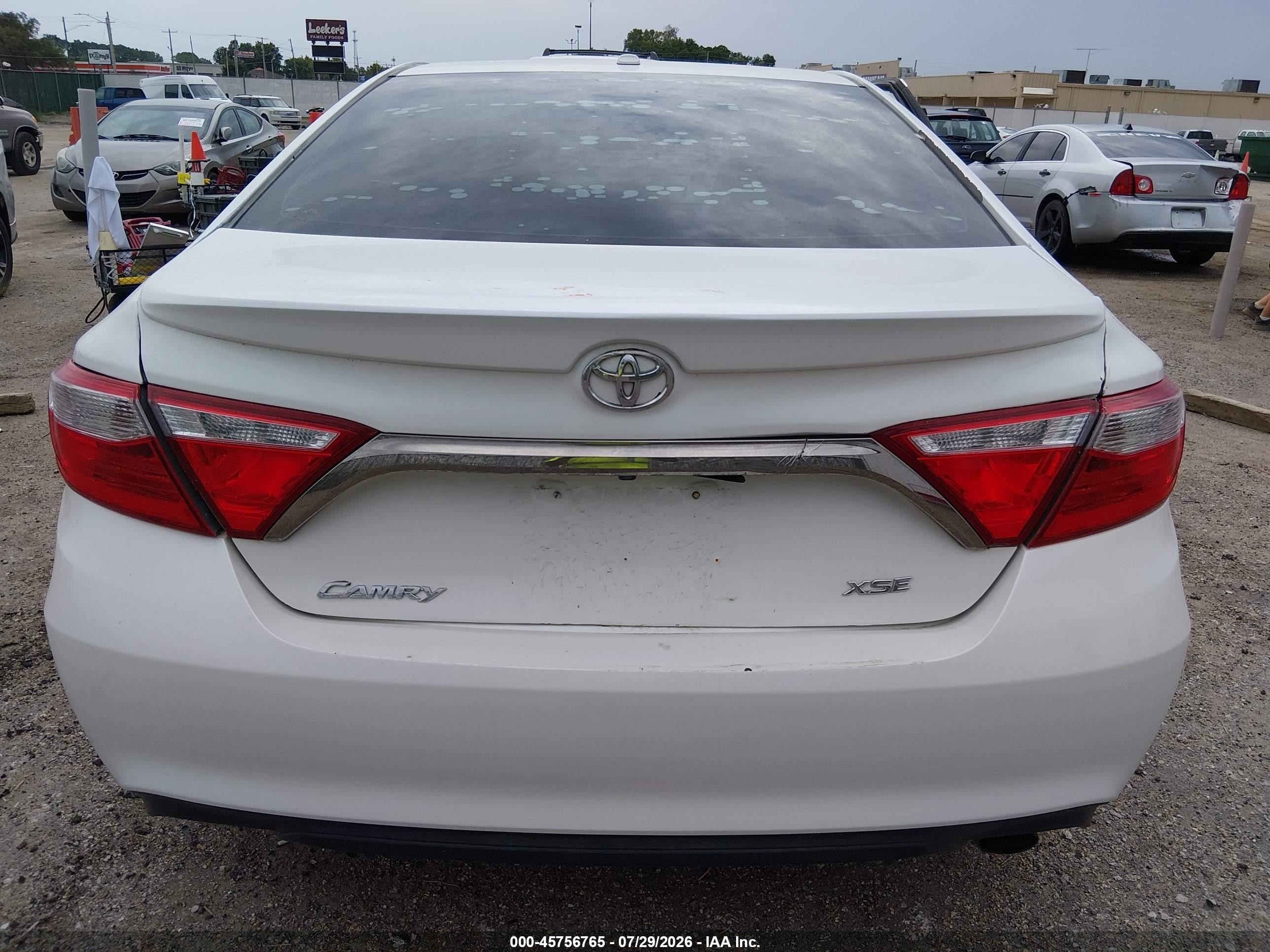 2015 Toyota Camry Xse White vin: 4T1BF1FK1FU916978