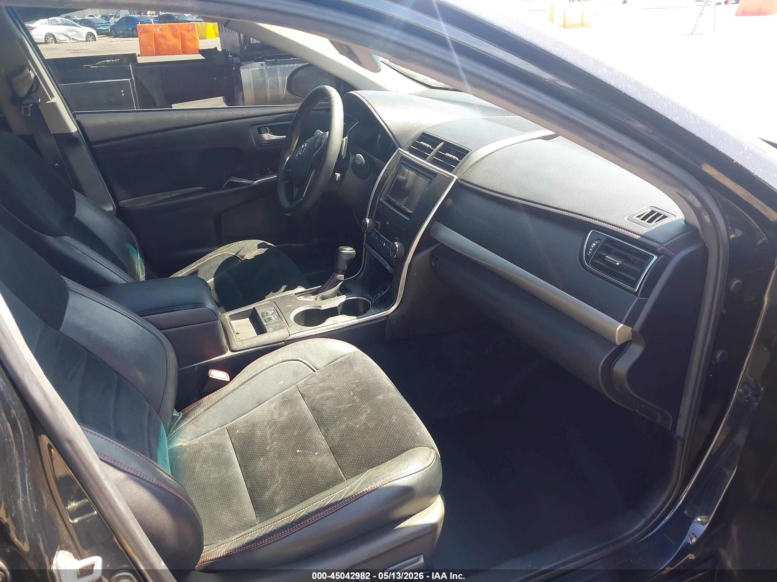 2015 Toyota Camry Xse Черный vin: 4T1BF1FK1FU917452