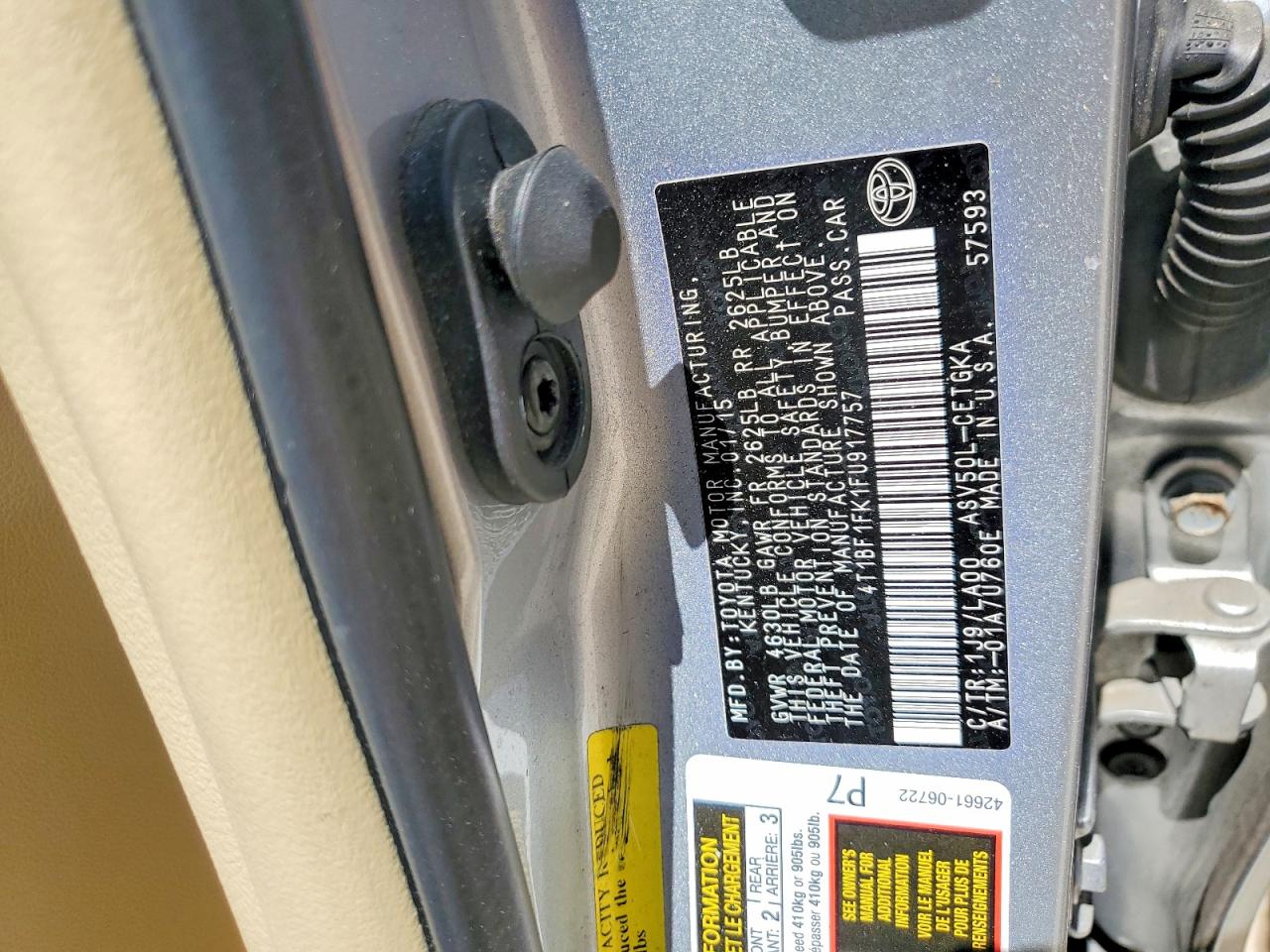 2015 Toyota Camry Xle Silver vin: 4T1BF1FK1FU917757