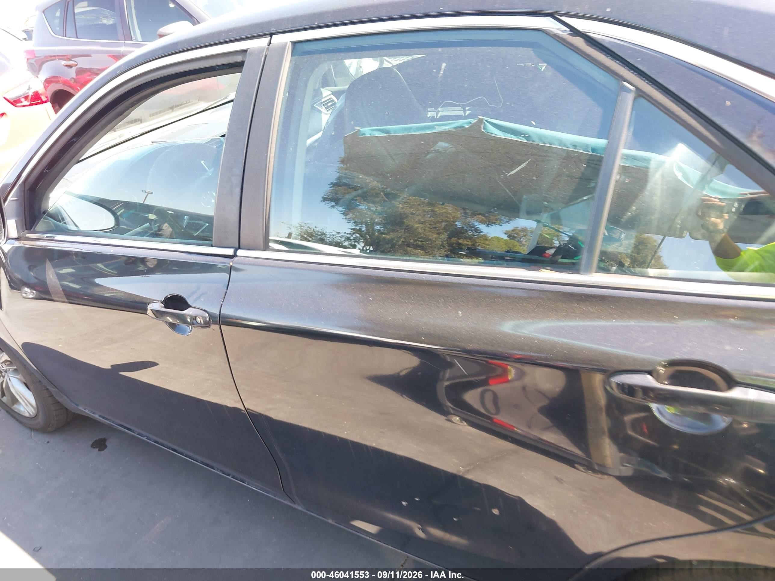 2015 Toyota Camry Se Black vin: 4T1BF1FK1FU926376