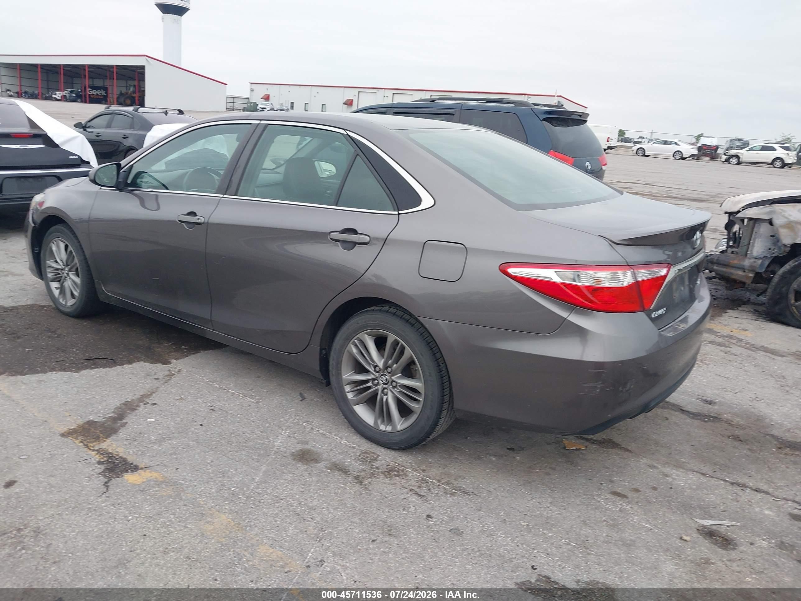 2015 Toyota Camry Se Gray vin: 4T1BF1FK1FU927124