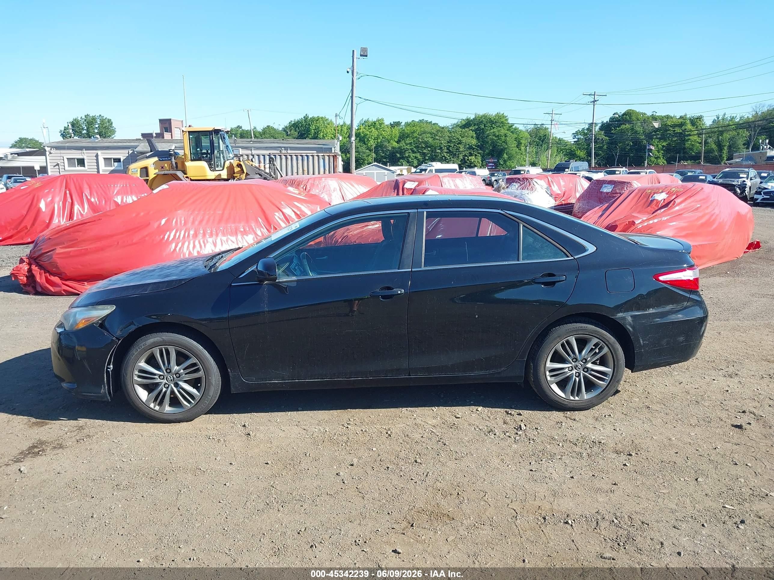 2015 Toyota Camry Se Черный vin: 4T1BF1FK1FU951715