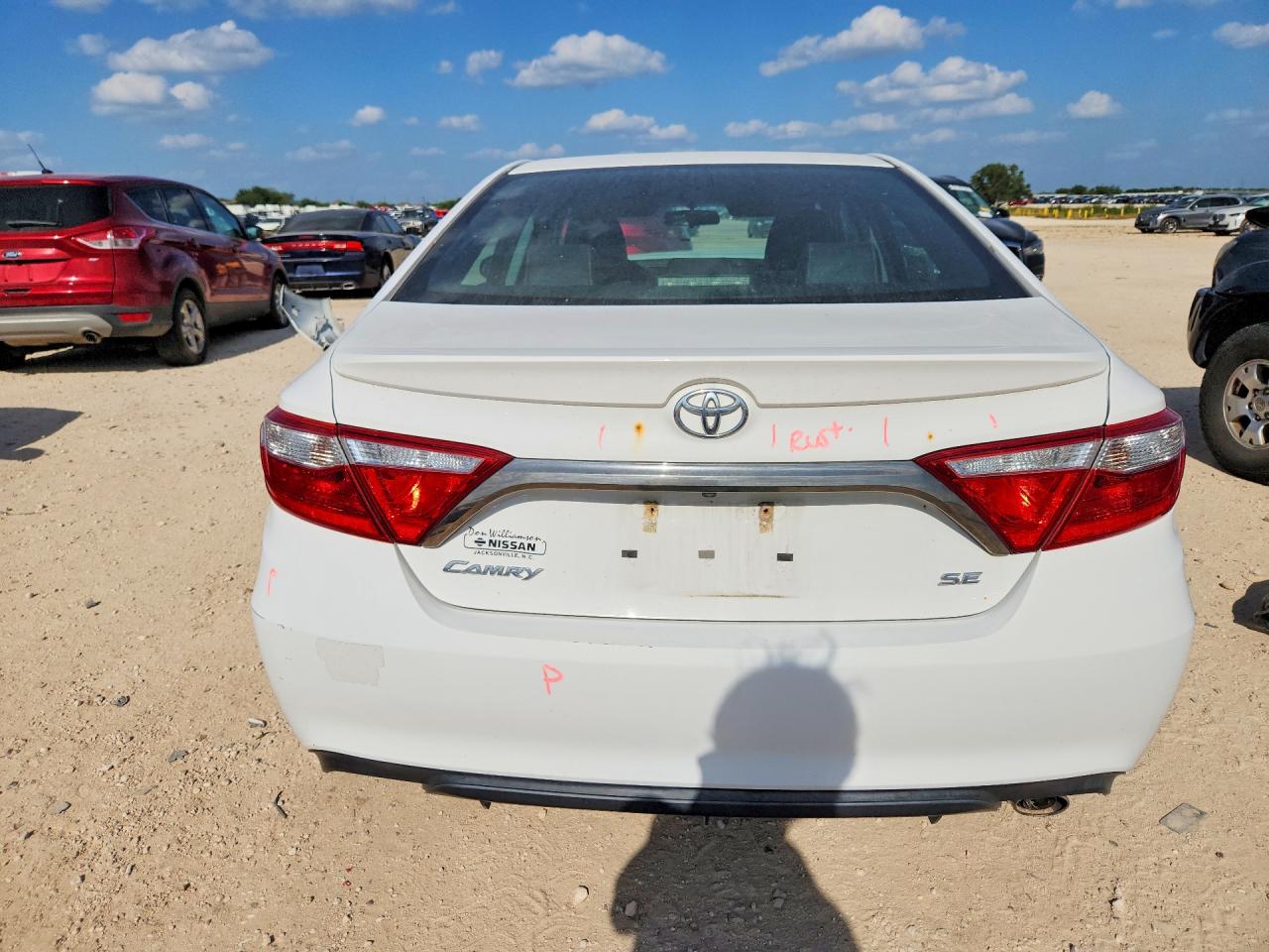 2015 Toyota Camry Se White vin: 4T1BF1FK1FU955618