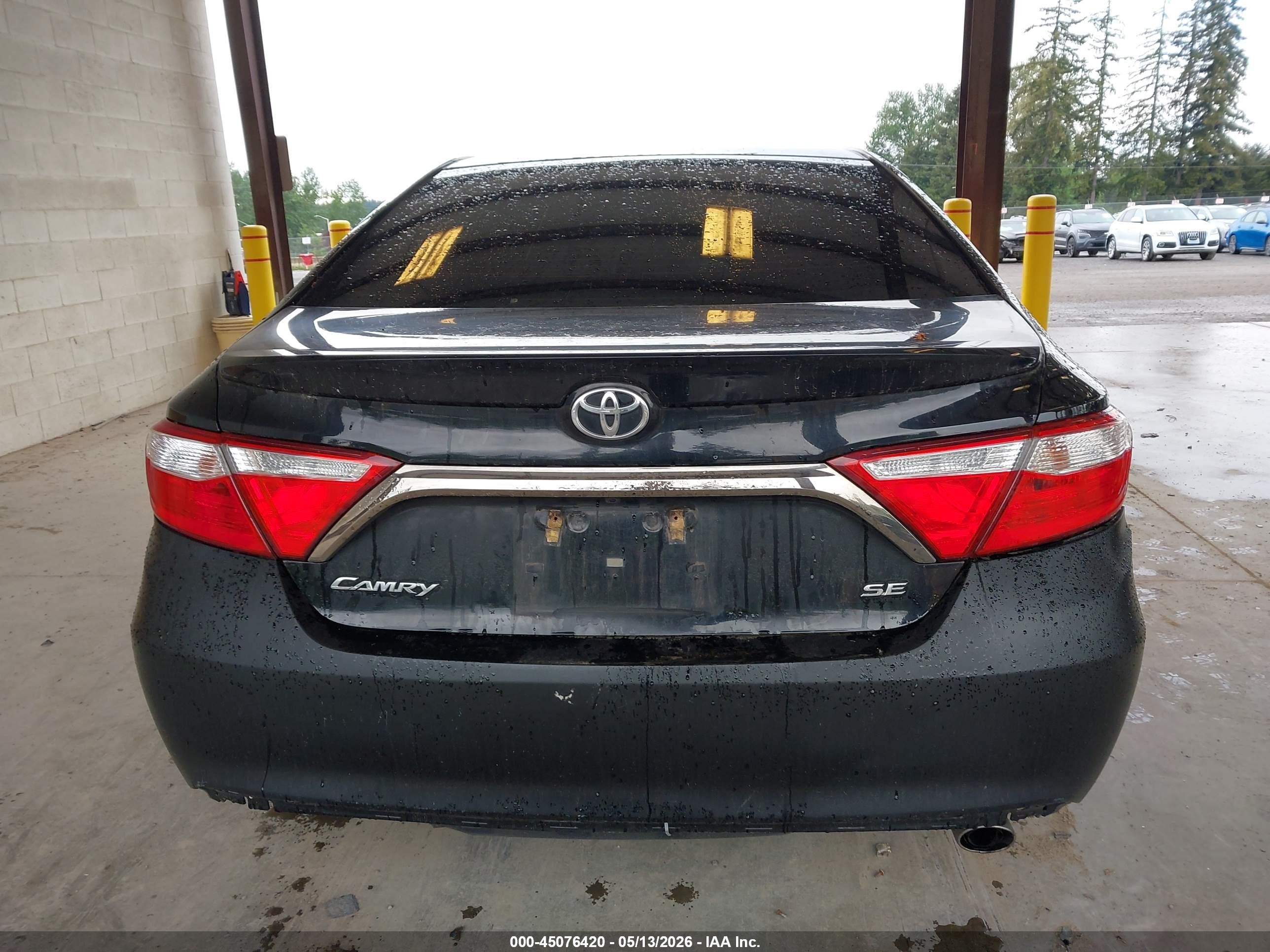 2015 Toyota Camry Se Black vin: 4T1BF1FK1FU960768