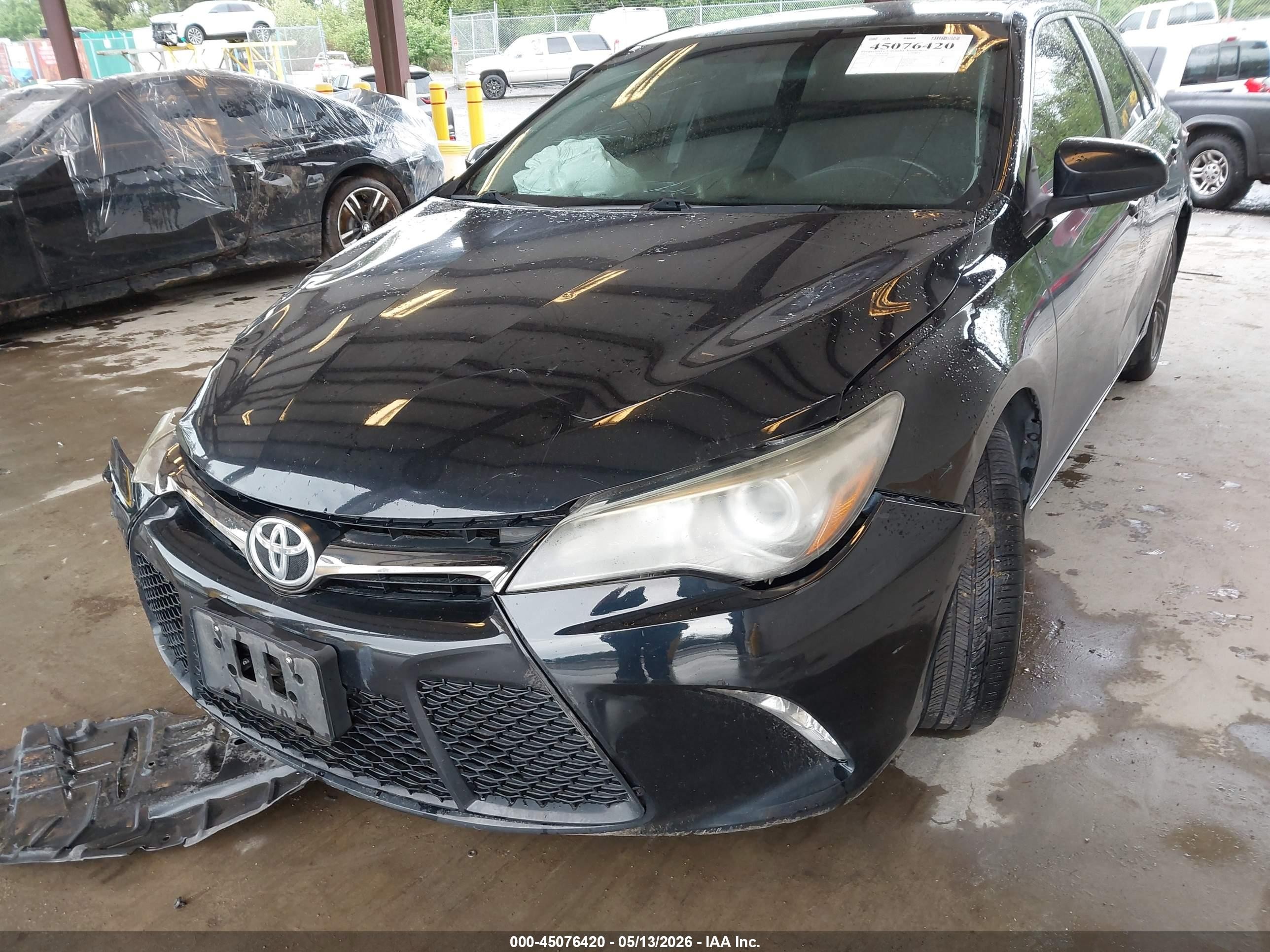 2015 Toyota Camry Se Black vin: 4T1BF1FK1FU960768