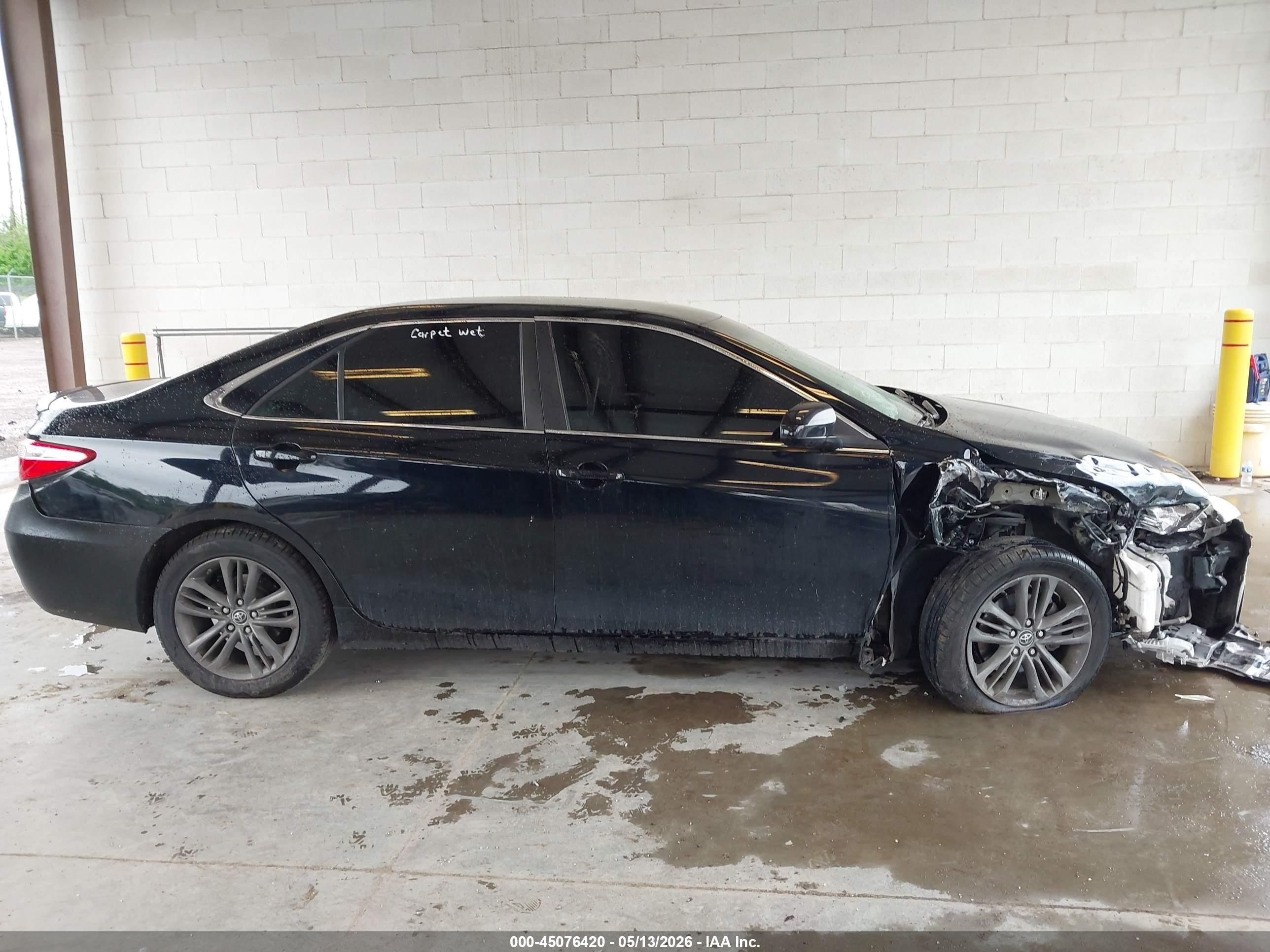 2015 Toyota Camry Se Black vin: 4T1BF1FK1FU960768