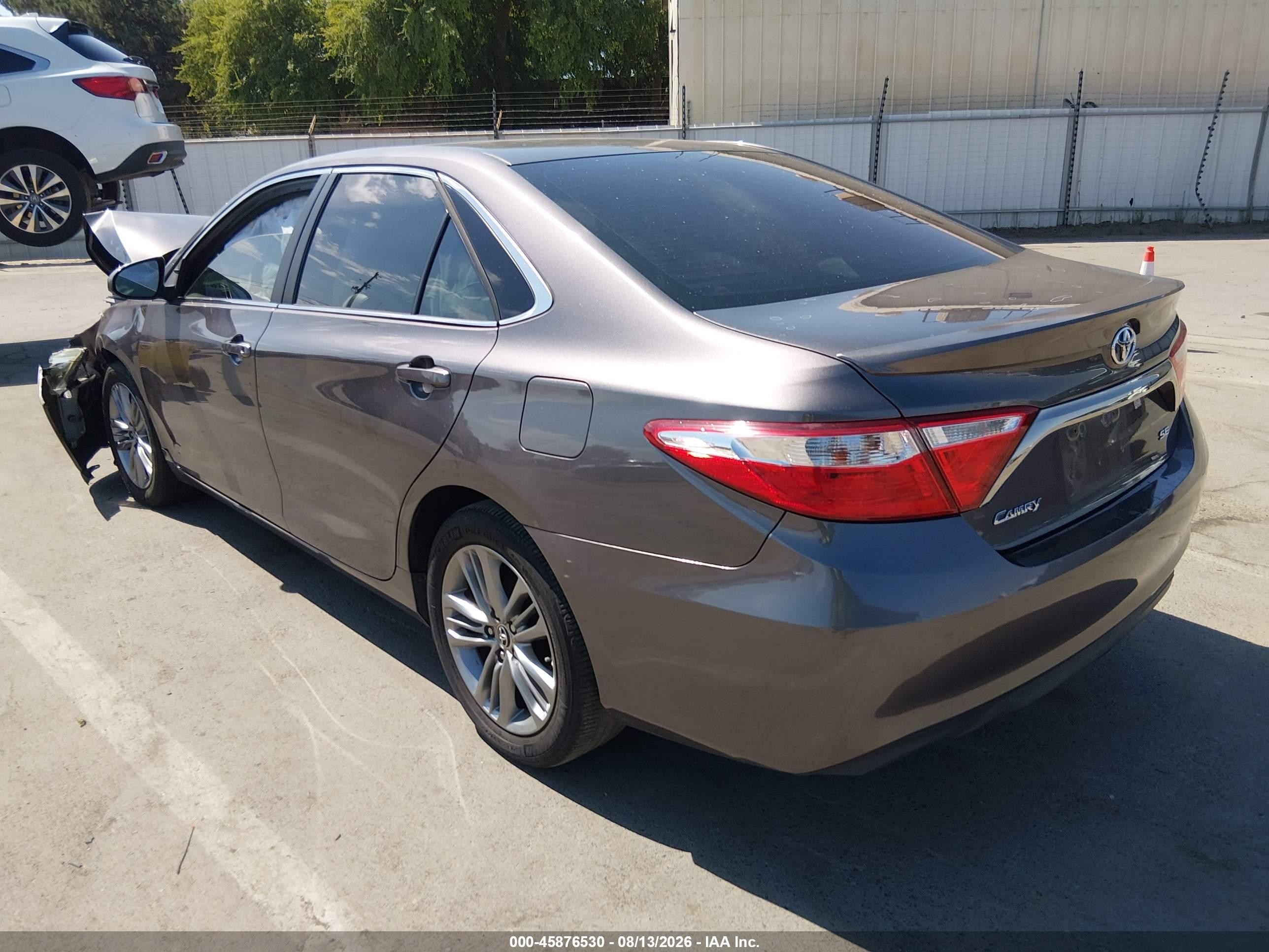 2015 Toyota Camry Se Gray vin: 4T1BF1FK1FU966070