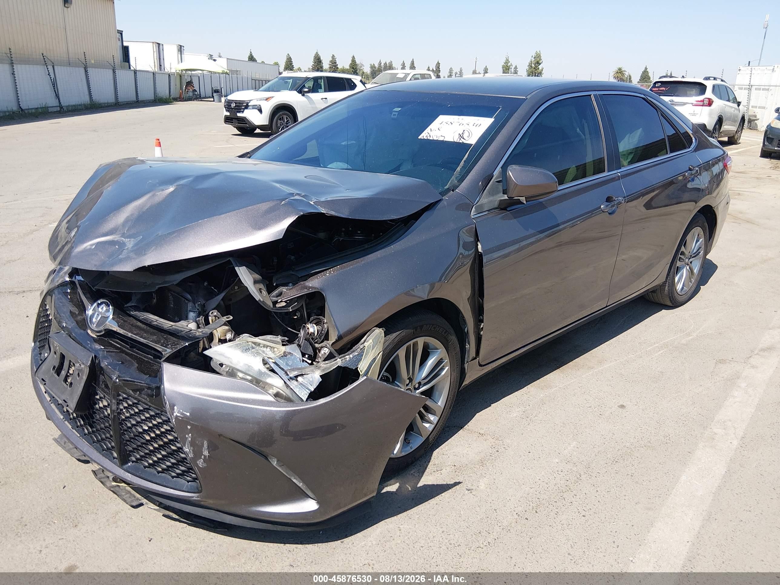 2015 Toyota Camry Se Gray vin: 4T1BF1FK1FU966070