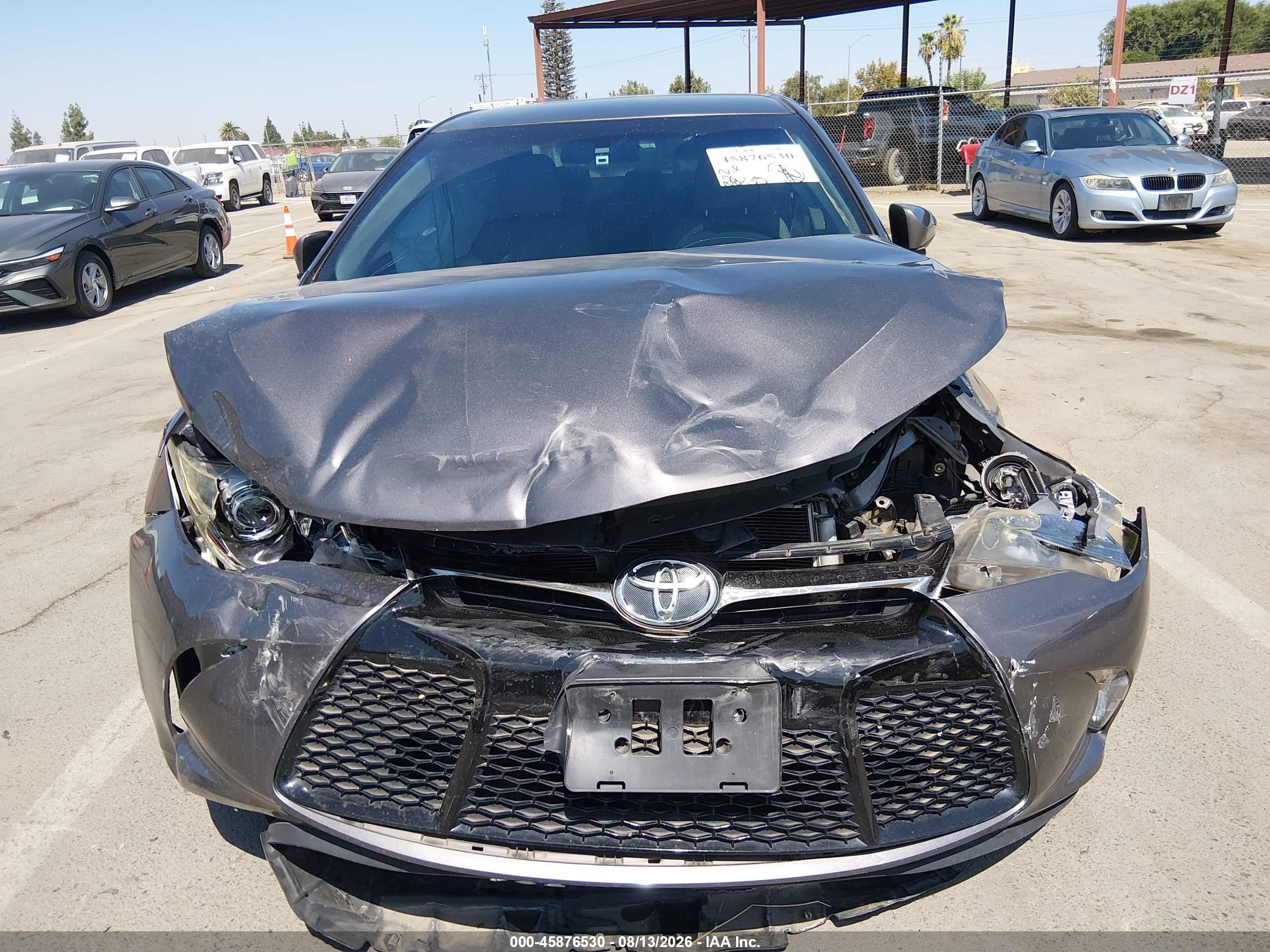 2015 Toyota Camry Se Gray vin: 4T1BF1FK1FU966070