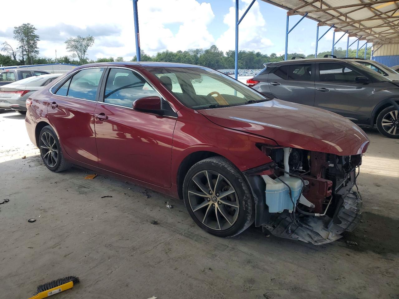 2015 Toyota Camry Xse Burgundy vin: 4T1BF1FK1FU972094