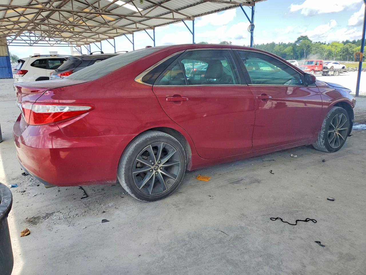 2015 Toyota Camry Xse Burgundy vin: 4T1BF1FK1FU972094