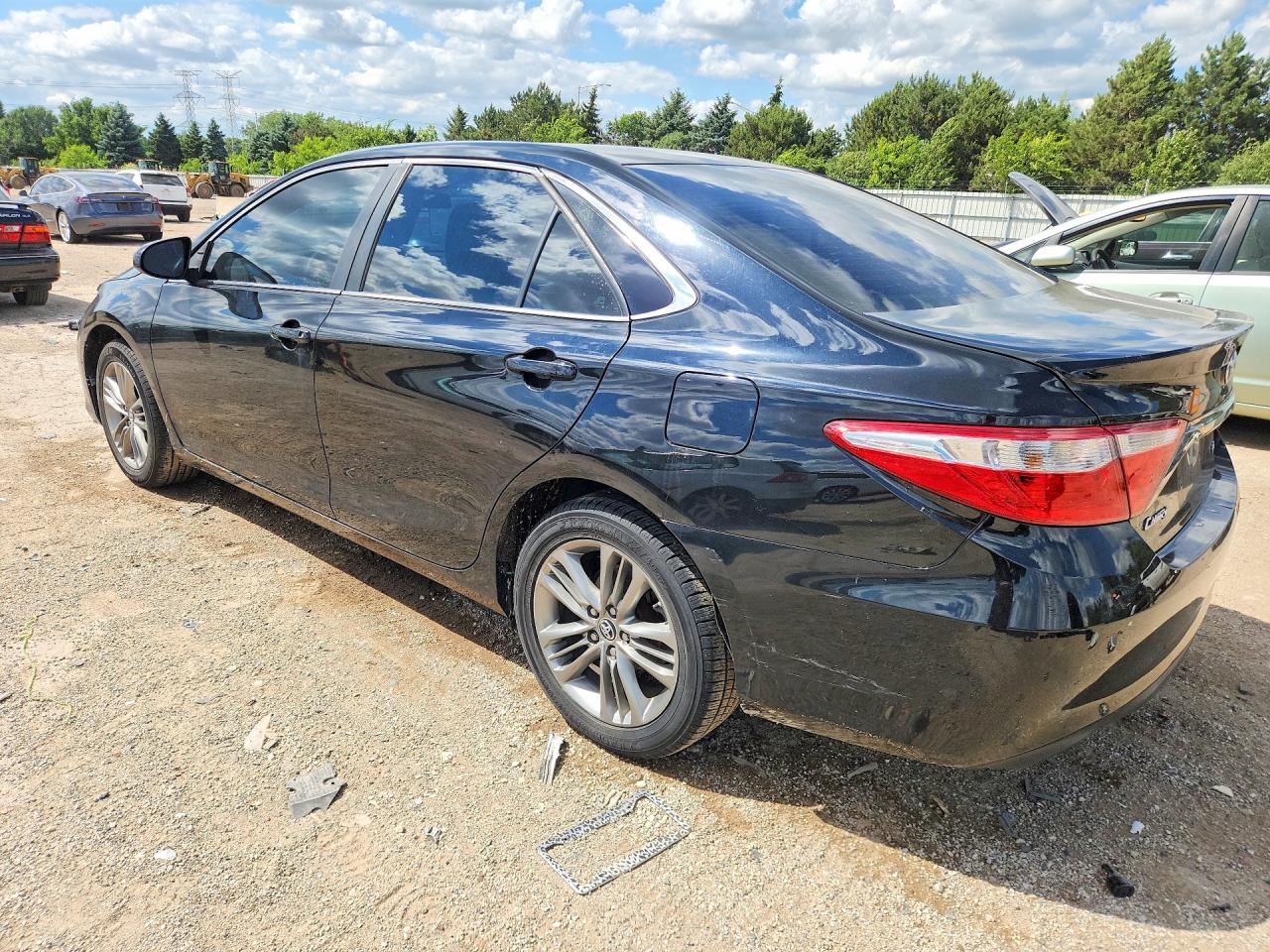 2015 Toyota Camry Se Black vin: 4T1BF1FK1FU978140