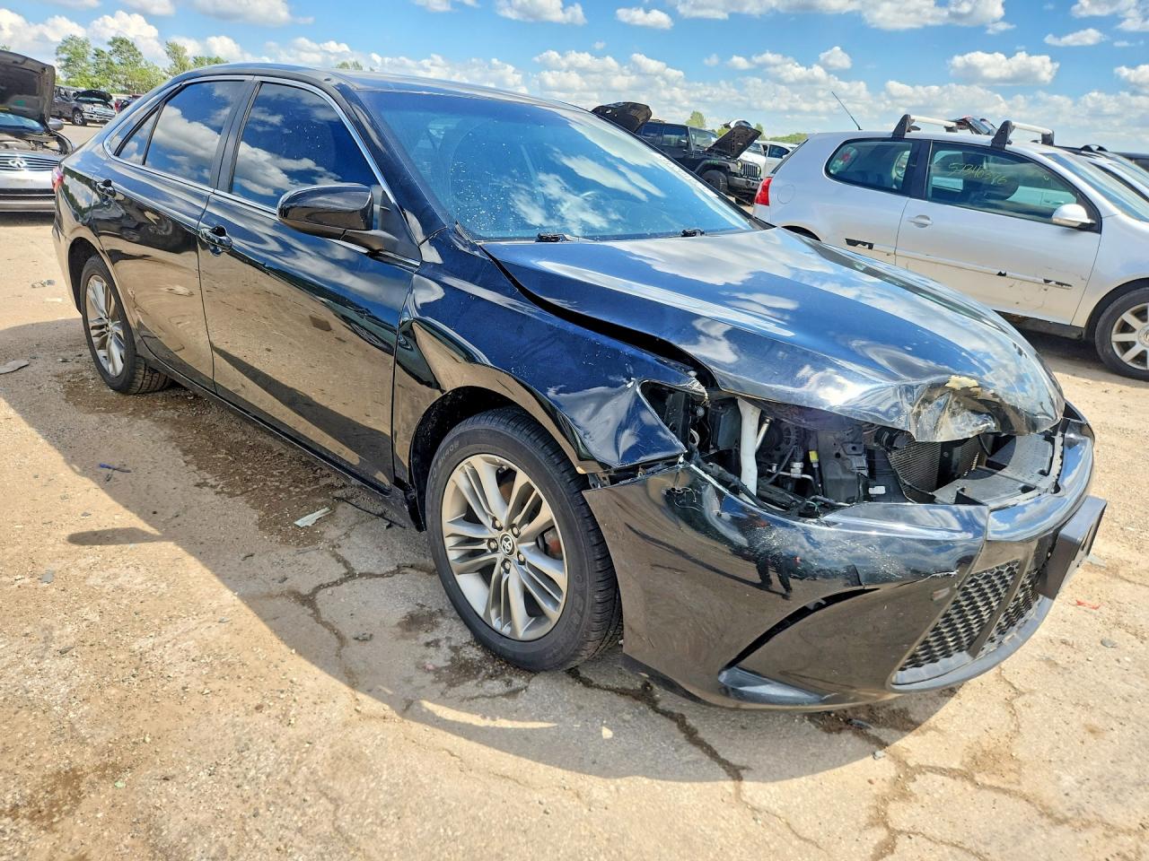 2015 Toyota Camry Se Black vin: 4T1BF1FK1FU978140