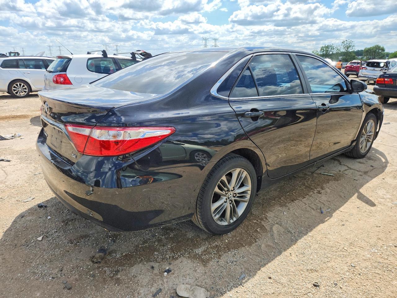 2015 Toyota Camry Se Black vin: 4T1BF1FK1FU978140