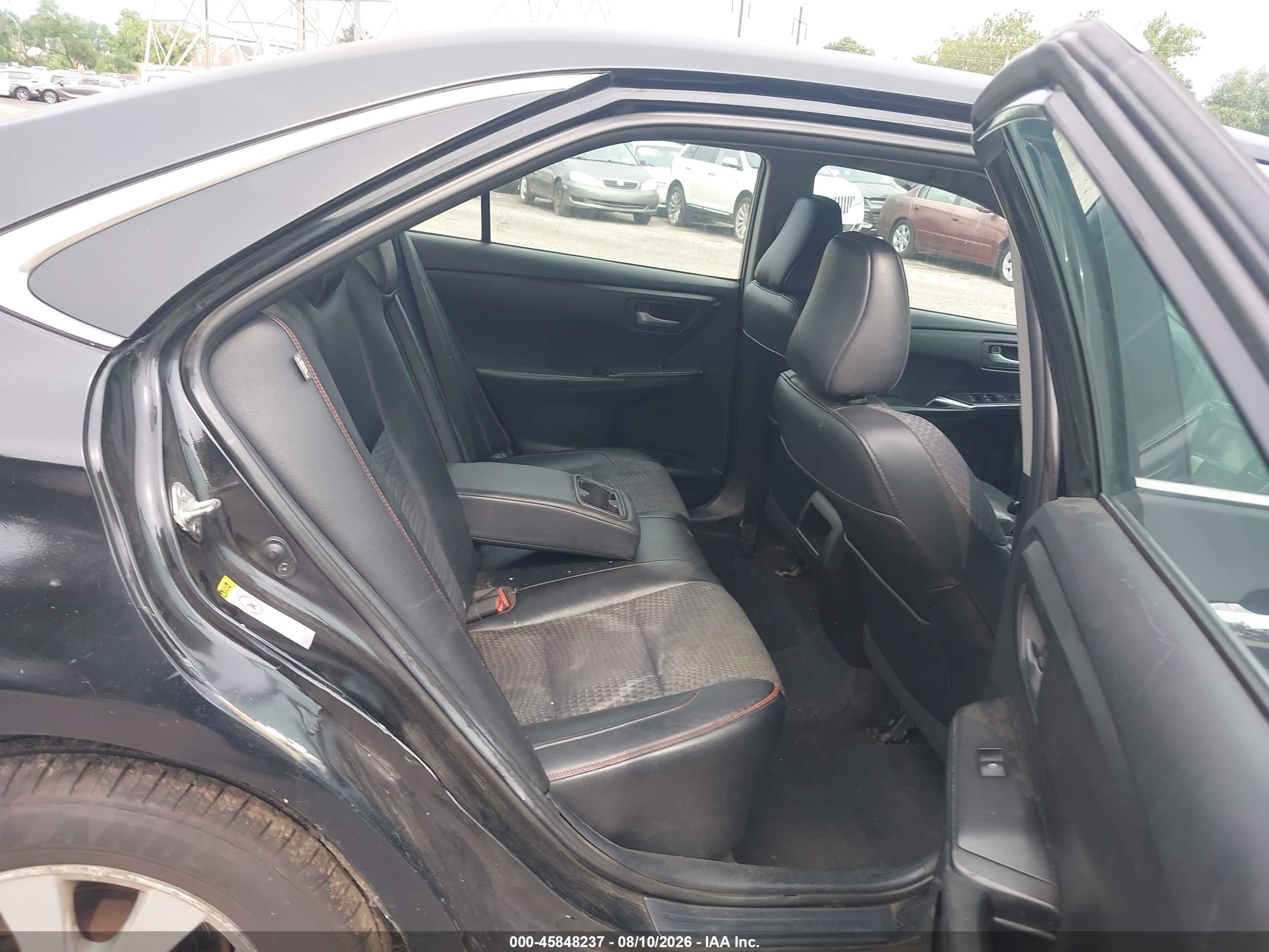 2015 Toyota Camry Se Black vin: 4T1BF1FK1FU982155