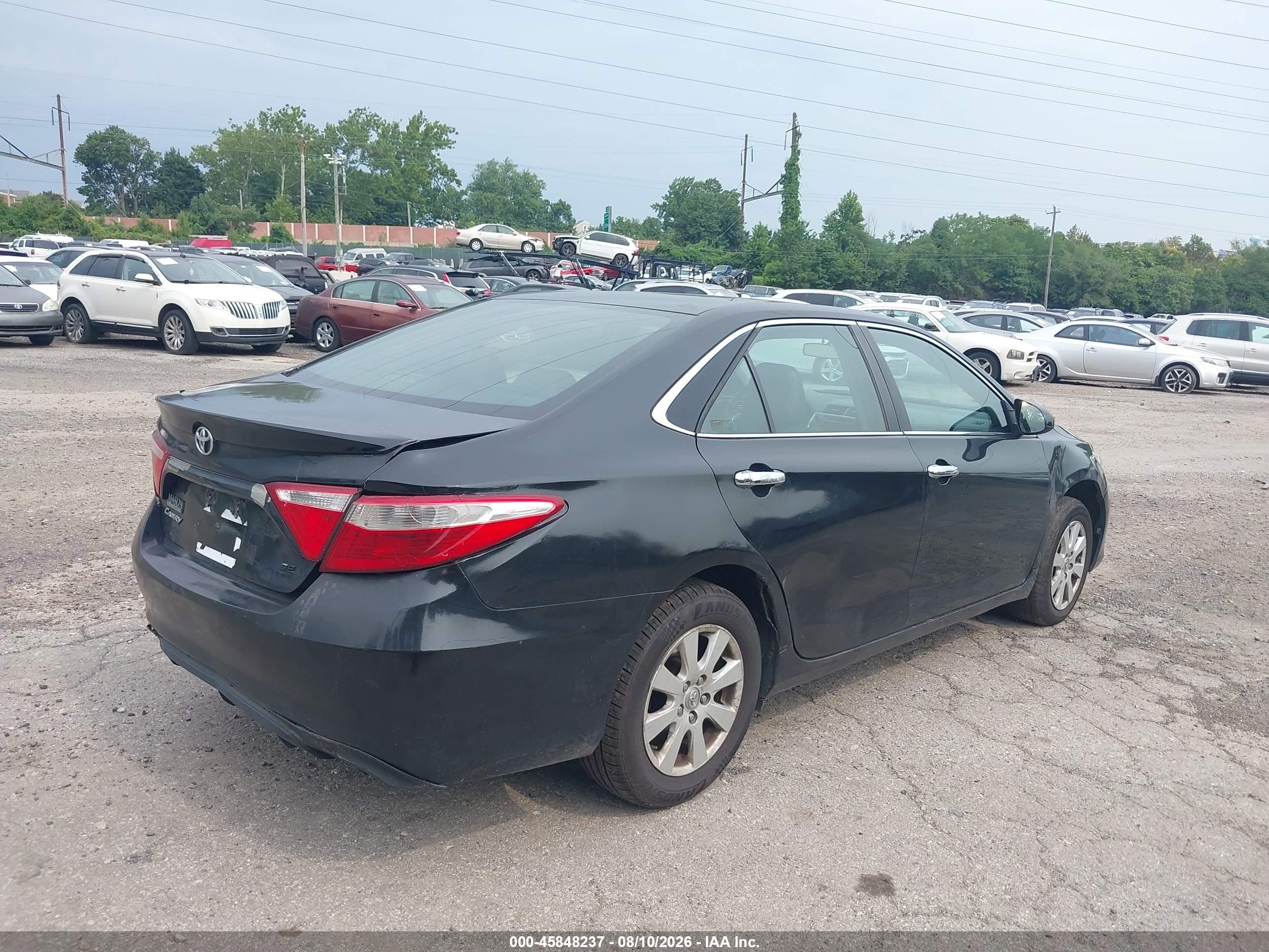 2015 Toyota Camry Se Black vin: 4T1BF1FK1FU982155