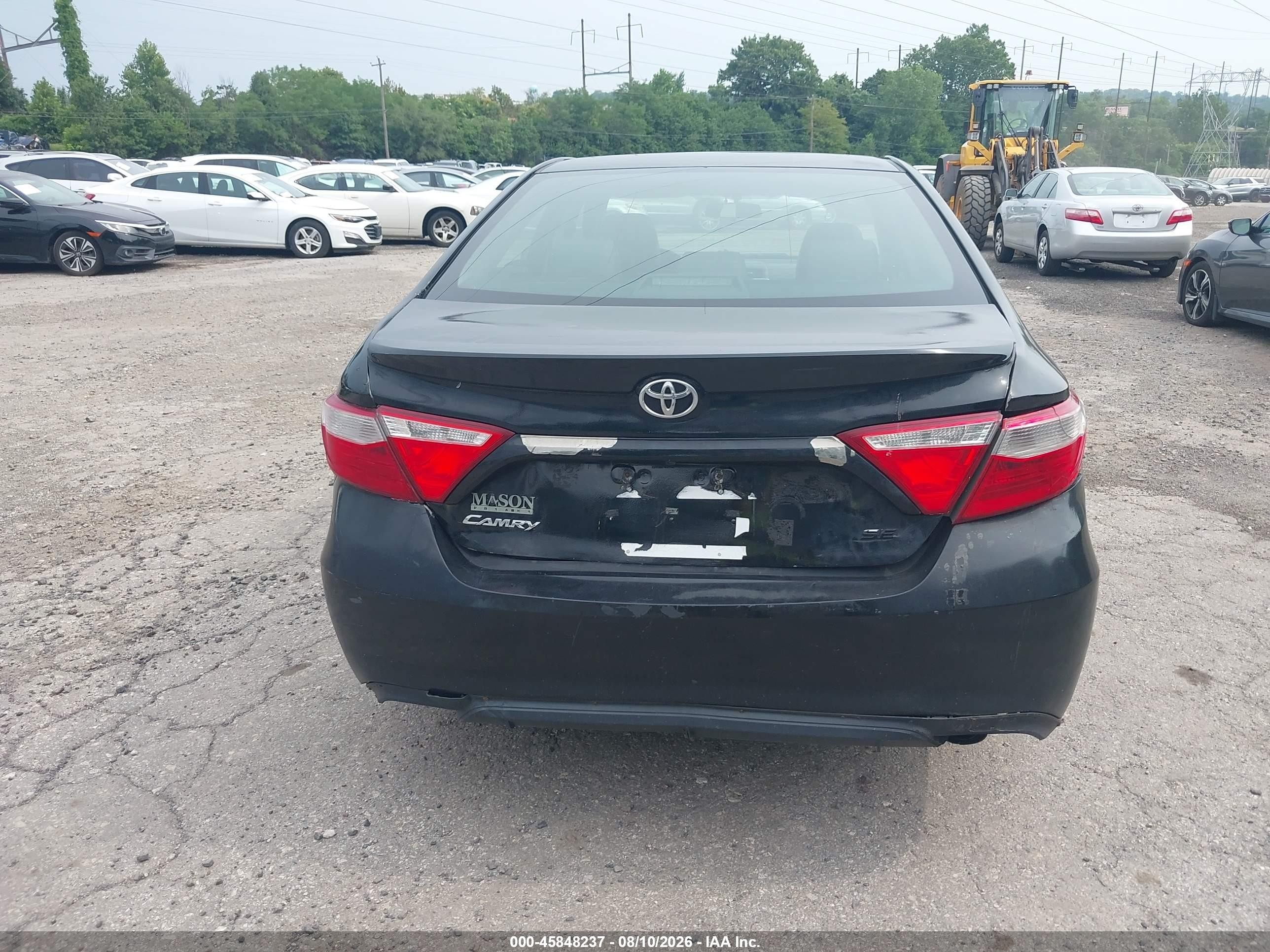 2015 Toyota Camry Se Black vin: 4T1BF1FK1FU982155