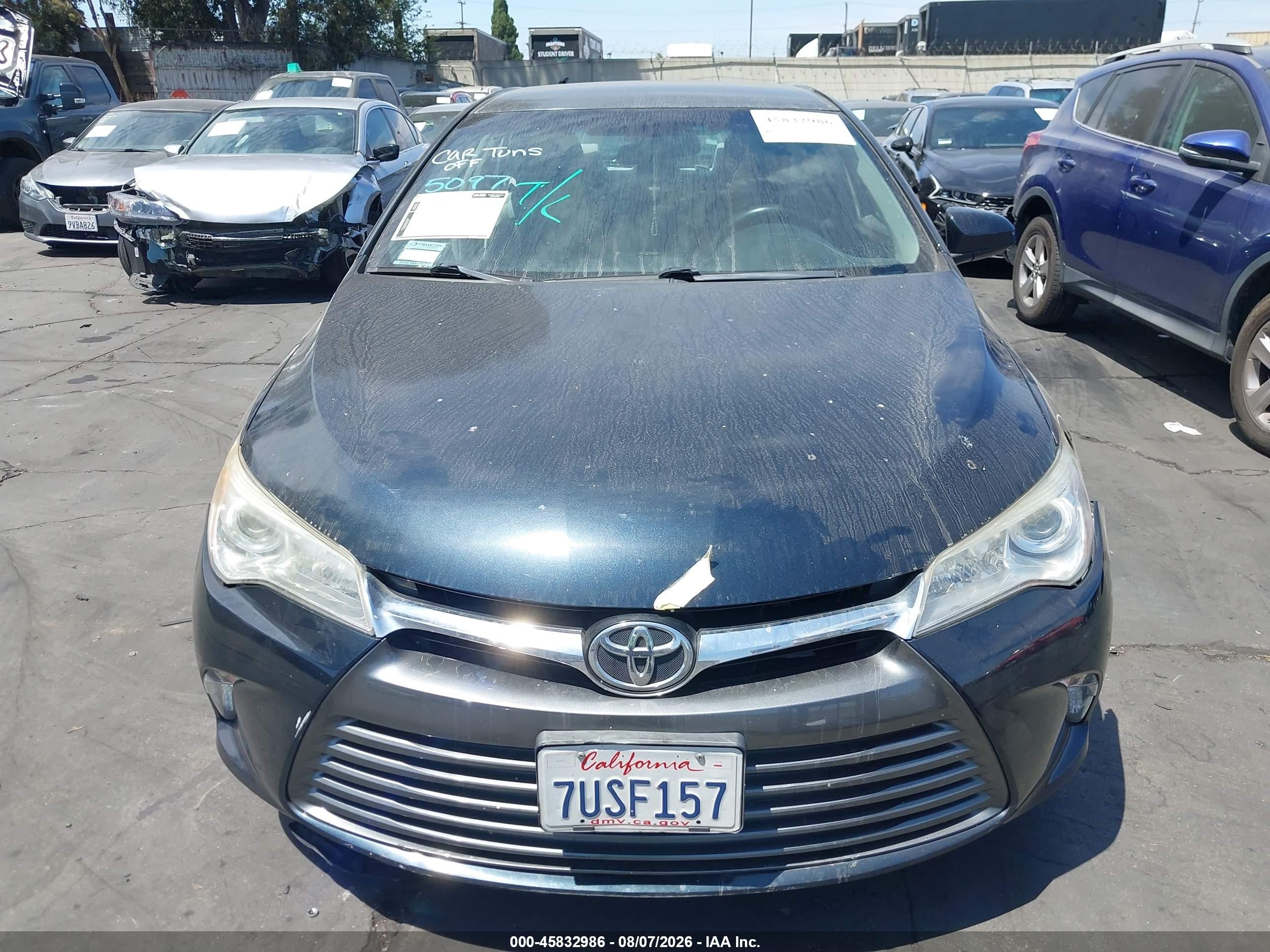 2015 Toyota Camry Le Green vin: 4T1BF1FK1FU986142