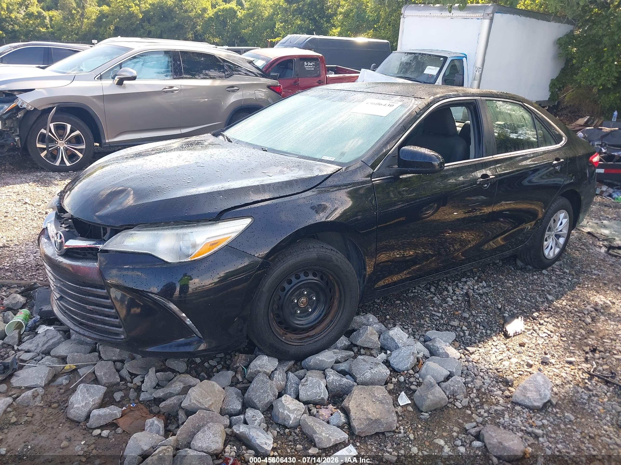 2015 Toyota Camry Le Black vin: 4T1BF1FK1FU991339