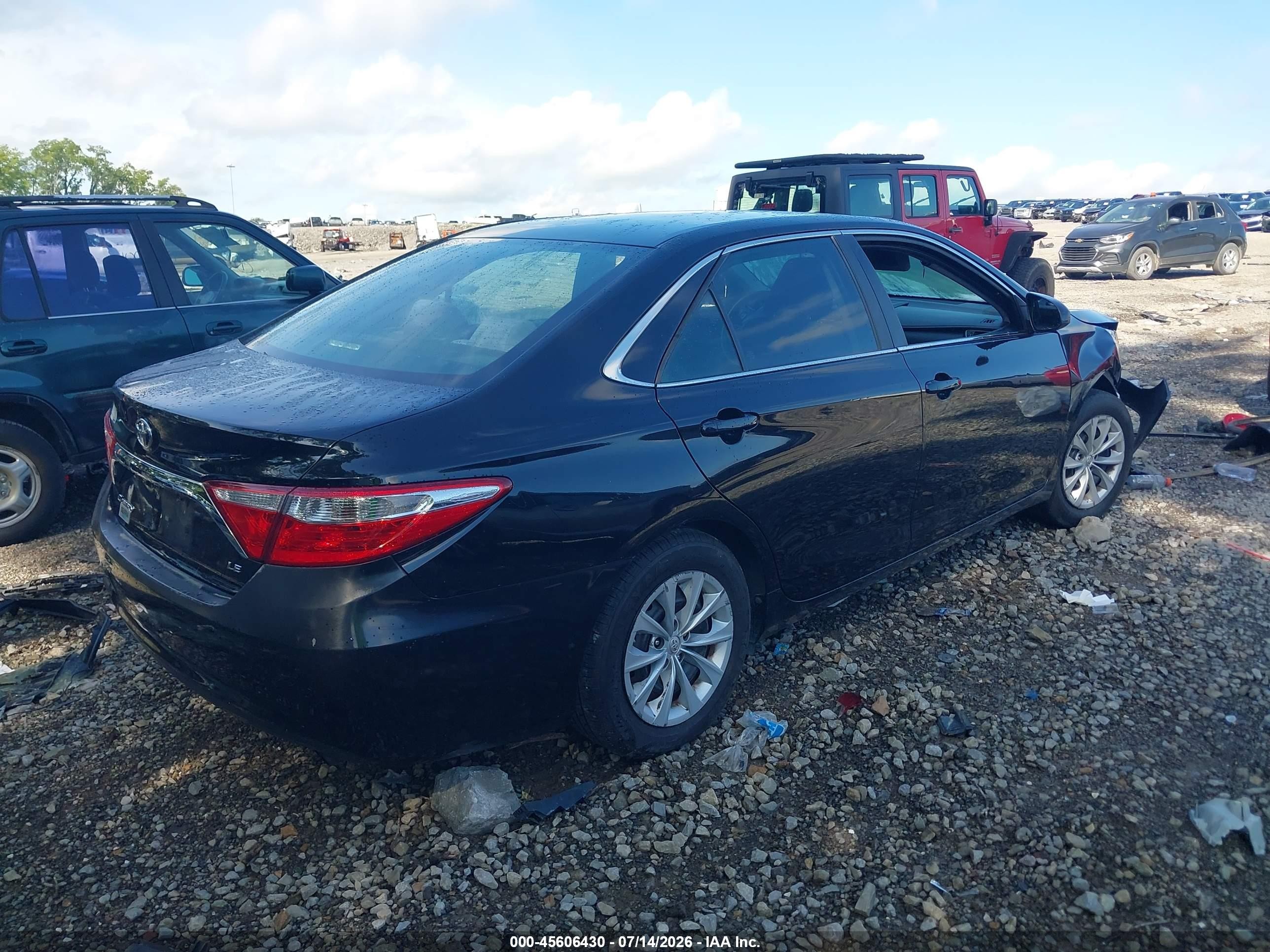2015 Toyota Camry Le Black vin: 4T1BF1FK1FU991339
