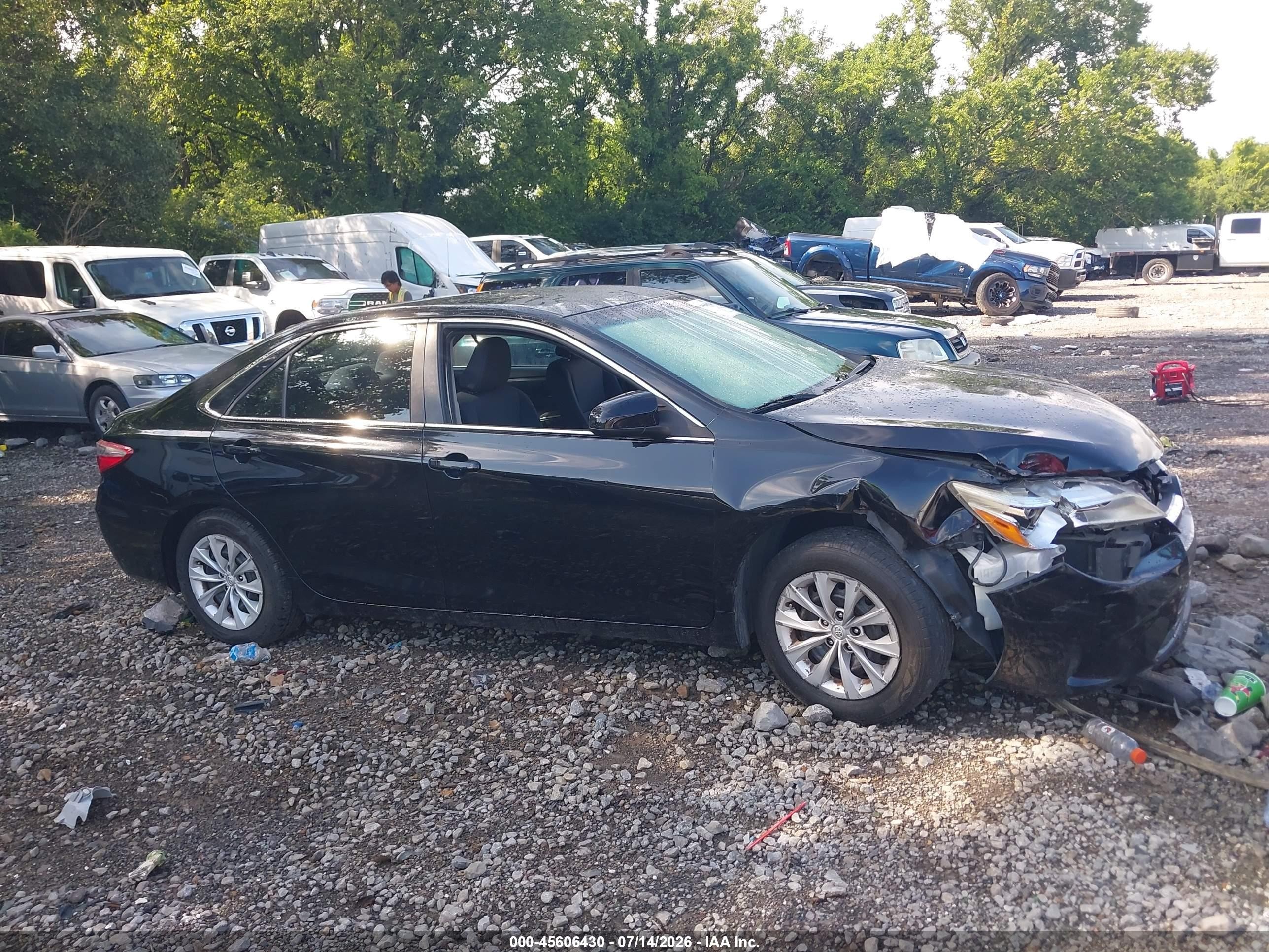 2015 Toyota Camry Le Black vin: 4T1BF1FK1FU991339