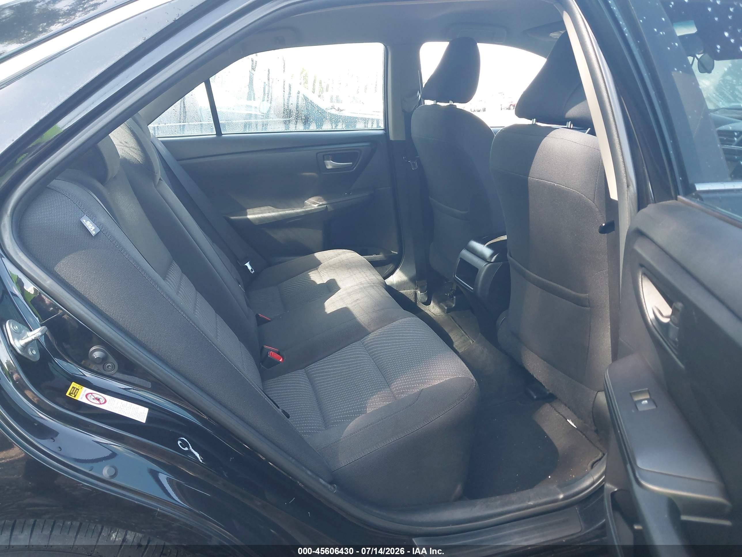 2015 Toyota Camry Le Black vin: 4T1BF1FK1FU991339