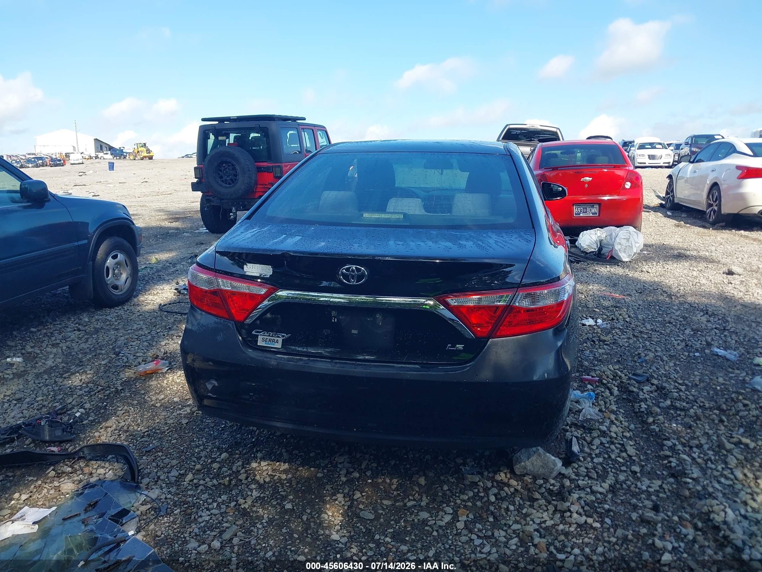 2015 Toyota Camry Le Black vin: 4T1BF1FK1FU991339