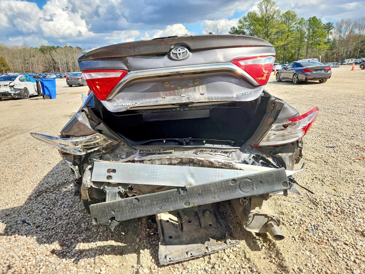 2016 Toyota Camry Se Gray vin: 4T1BF1FK1GU124489
