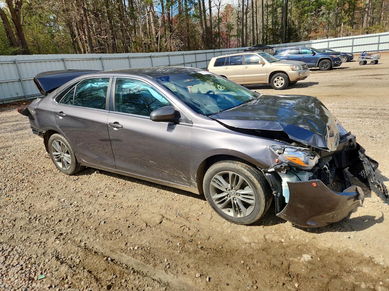 2016 Toyota Camry Se Gray vin: 4T1BF1FK1GU124489