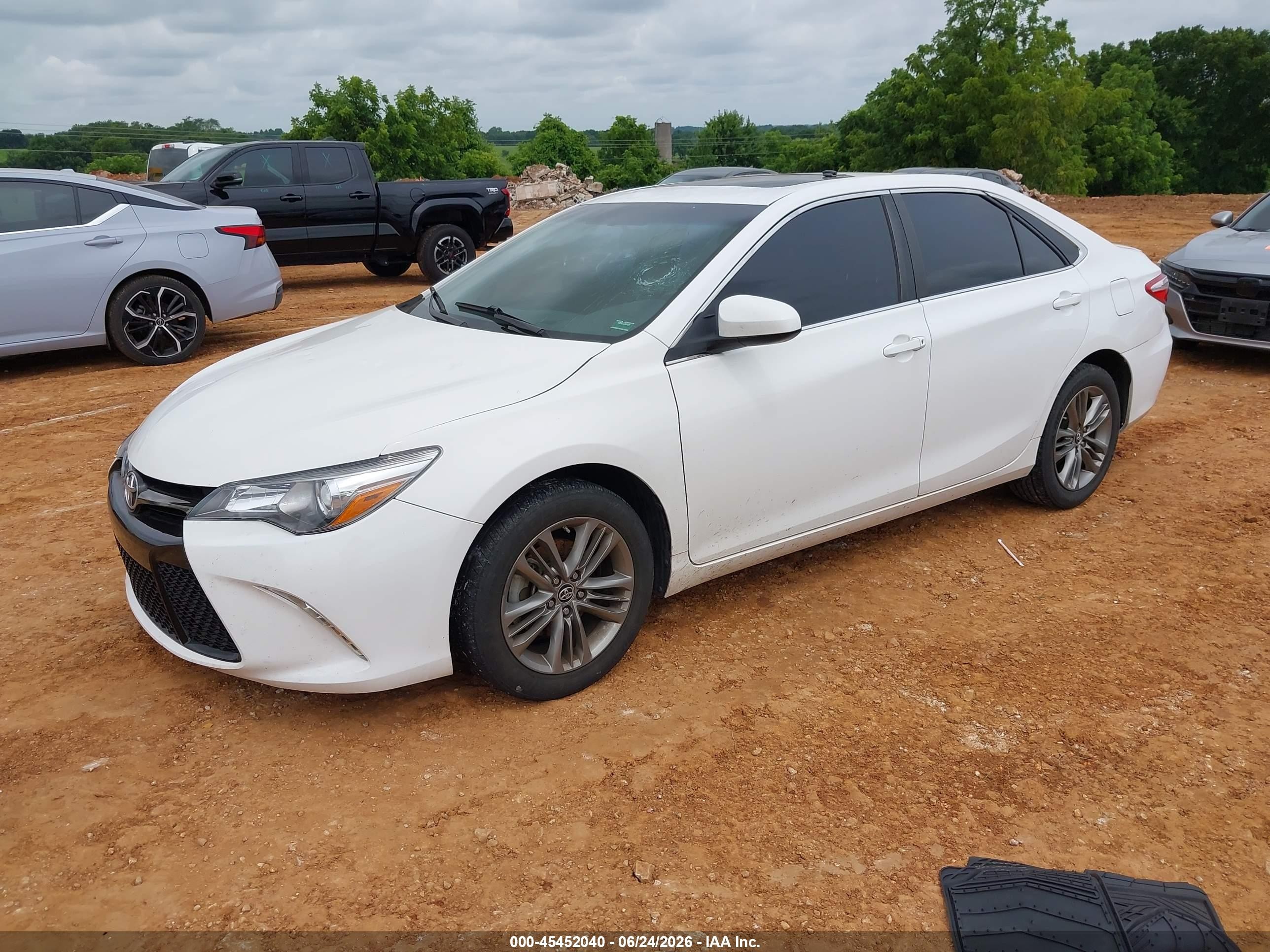 2016 Toyota Camry Se Белый vin: 4T1BF1FK1GU549601