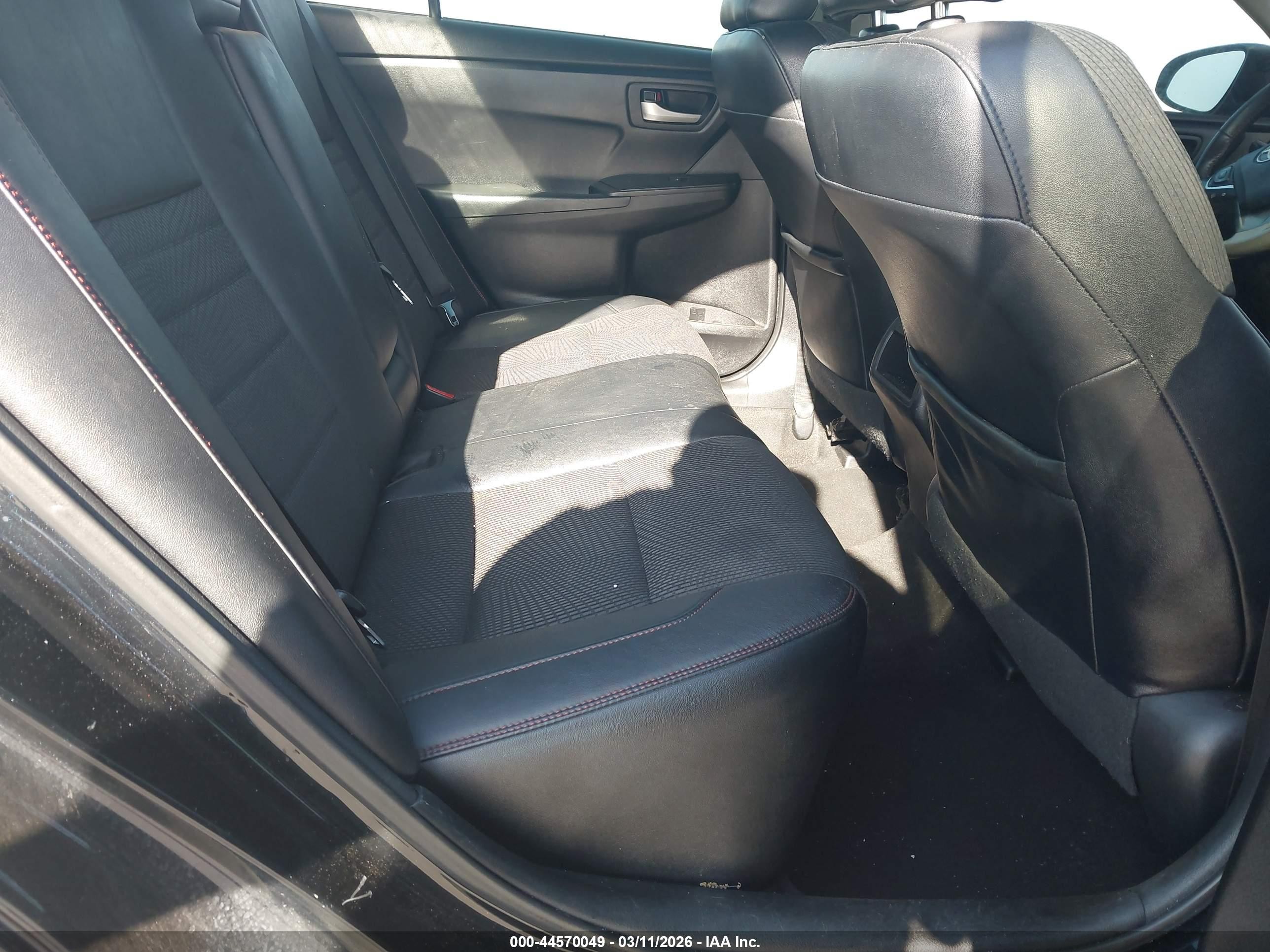 2017 Toyota Camry Se Black vin: 4T1BF1FK1HU622869