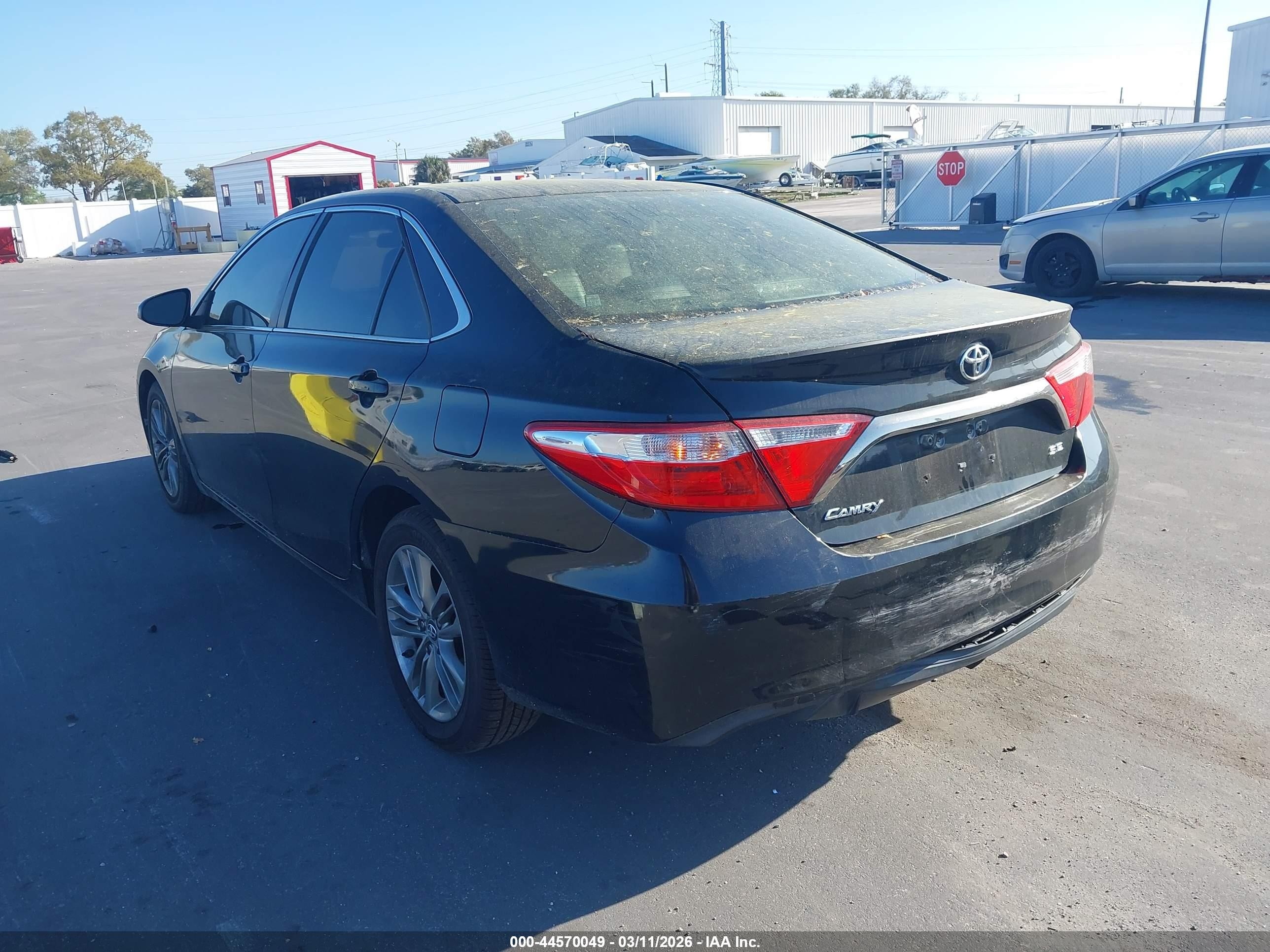 2017 Toyota Camry Se Black vin: 4T1BF1FK1HU622869