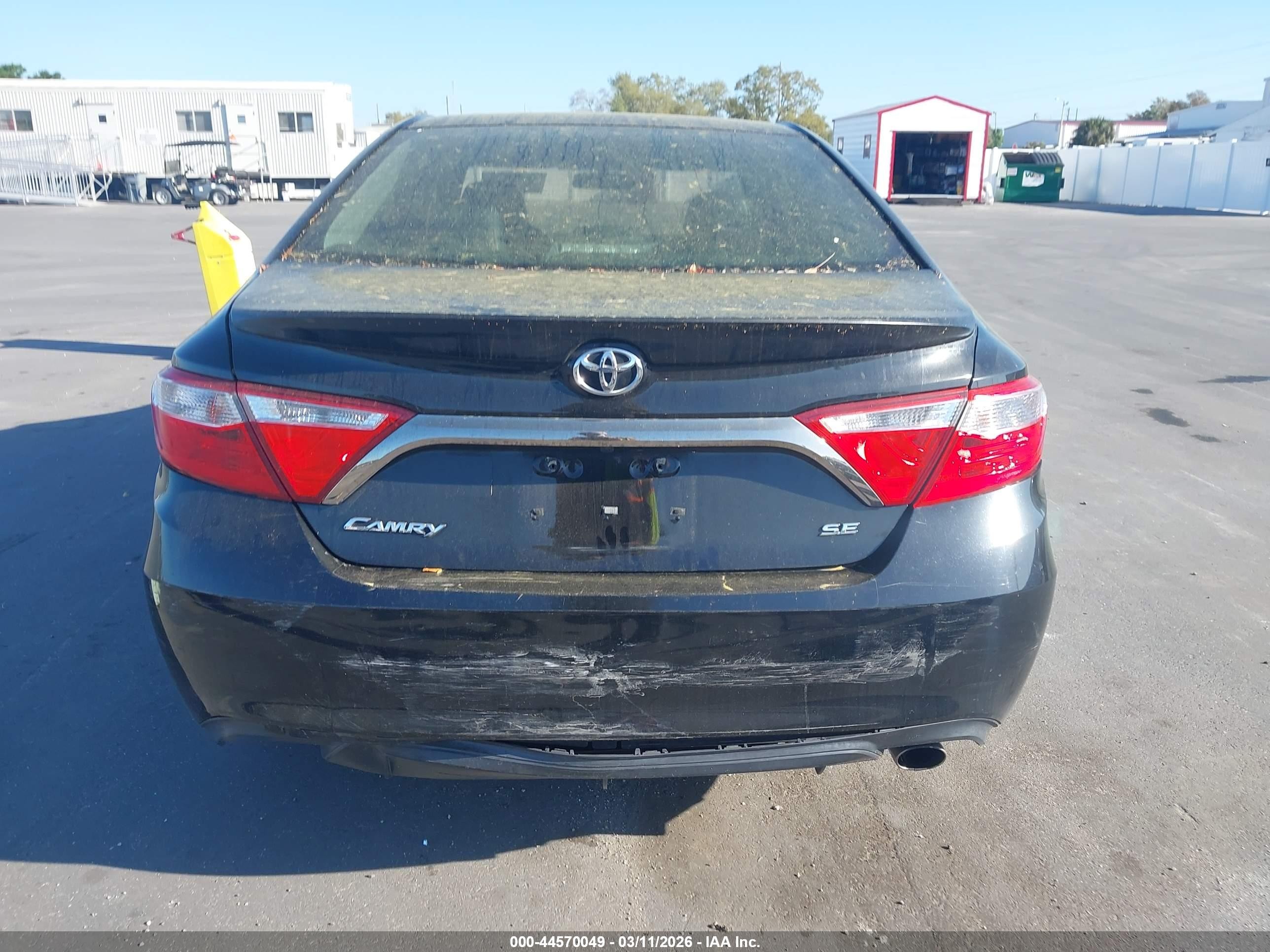2017 Toyota Camry Se Black vin: 4T1BF1FK1HU622869