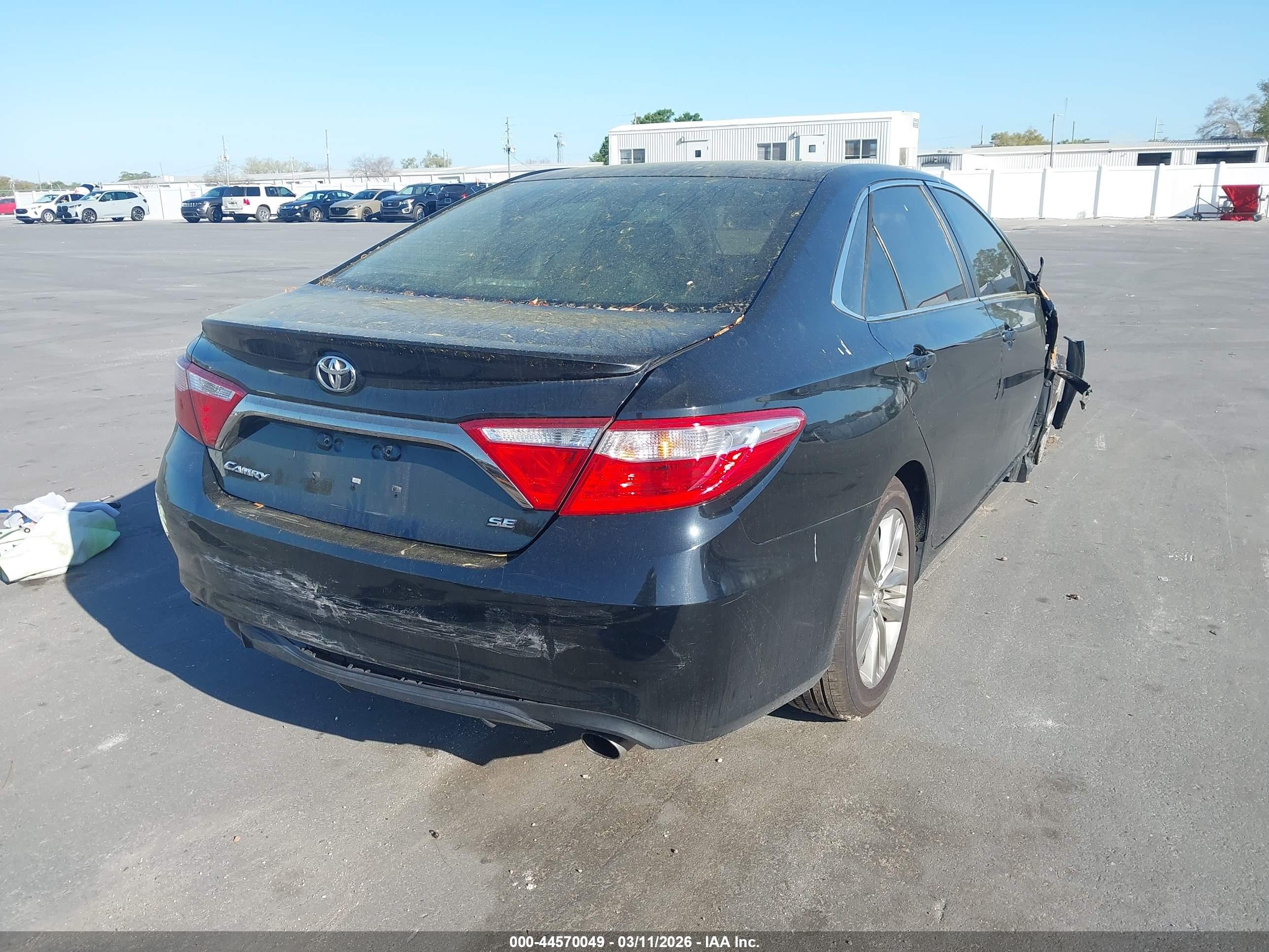 2017 Toyota Camry Se Black vin: 4T1BF1FK1HU622869