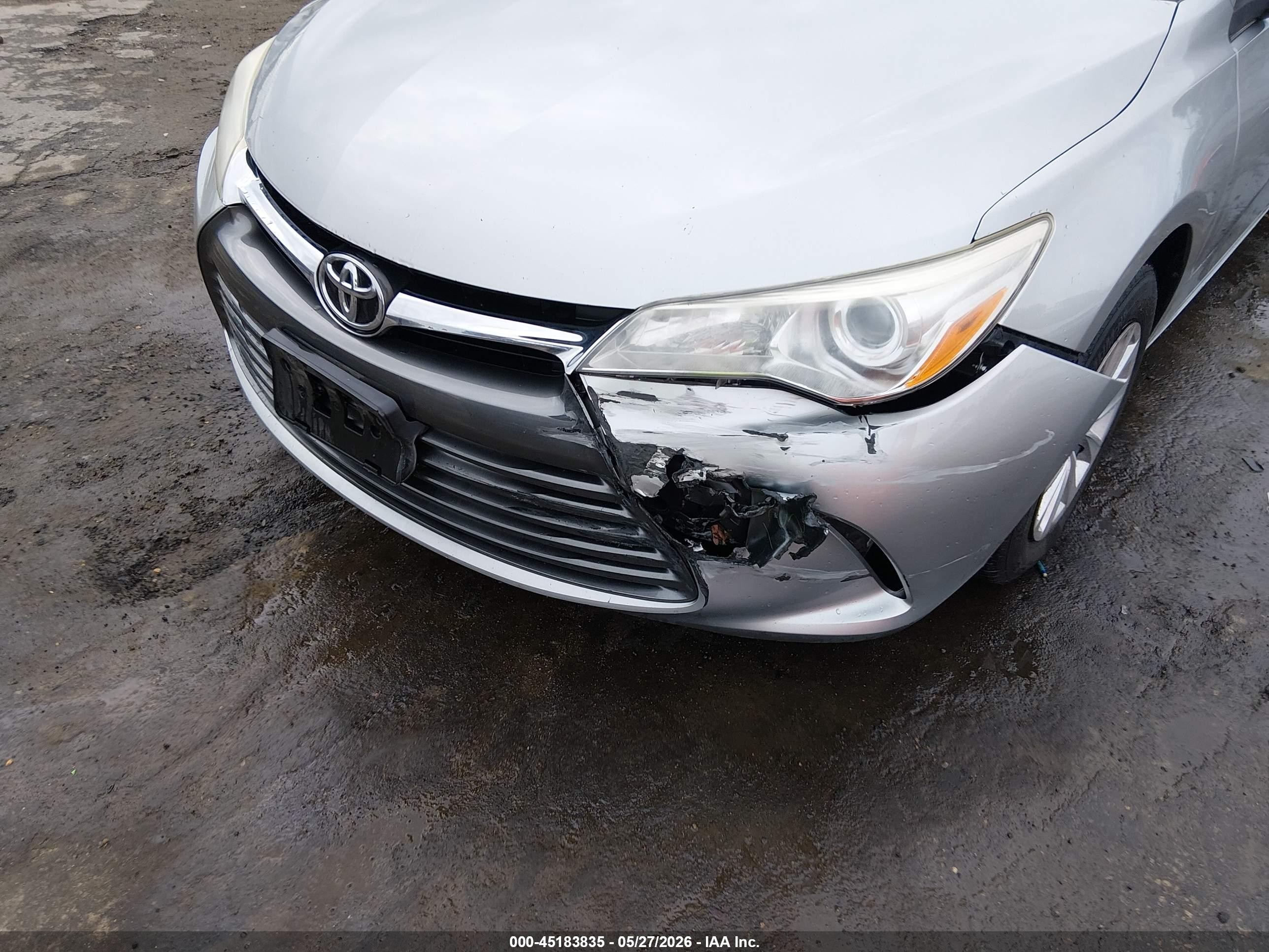 2017 Toyota Camry Le Gray vin: 4T1BF1FK1HU794593