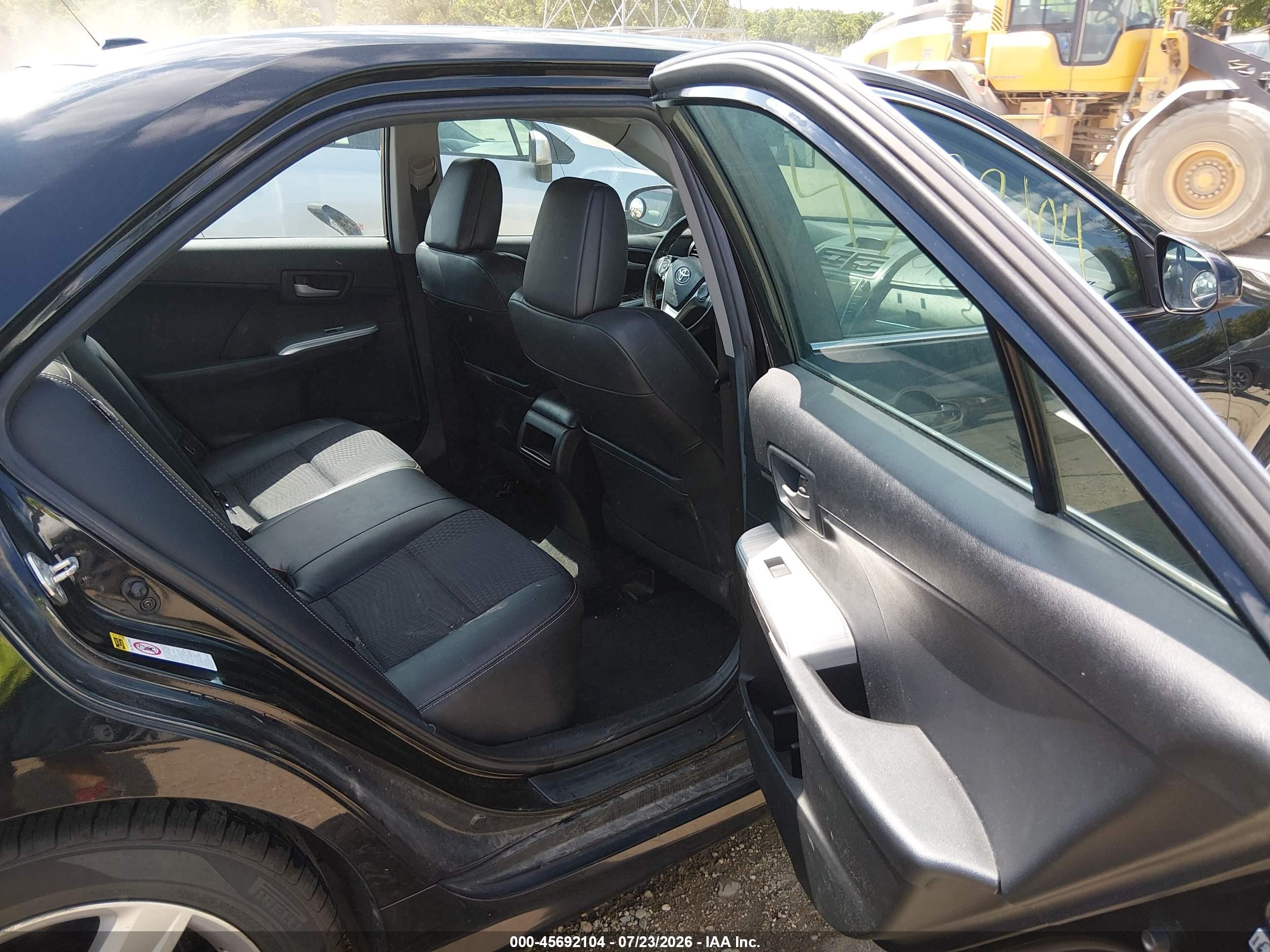 2012 Toyota Camry Se Black vin: 4T1BF1FK2CU009877