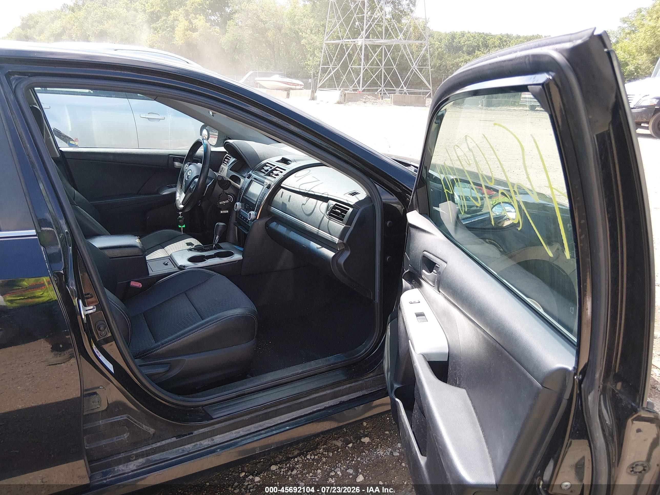 2012 Toyota Camry Se Black vin: 4T1BF1FK2CU009877