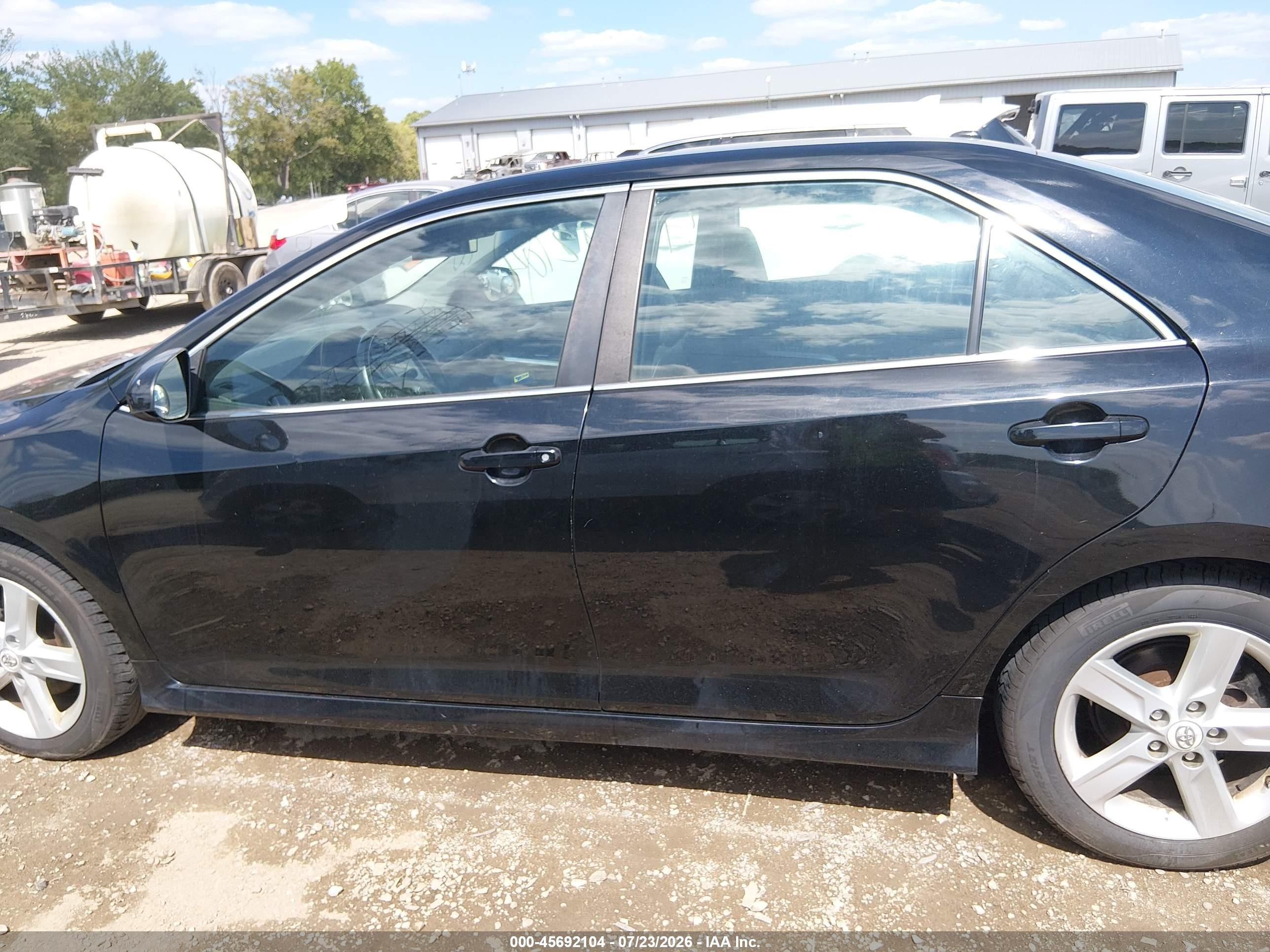 2012 Toyota Camry Se Black vin: 4T1BF1FK2CU009877