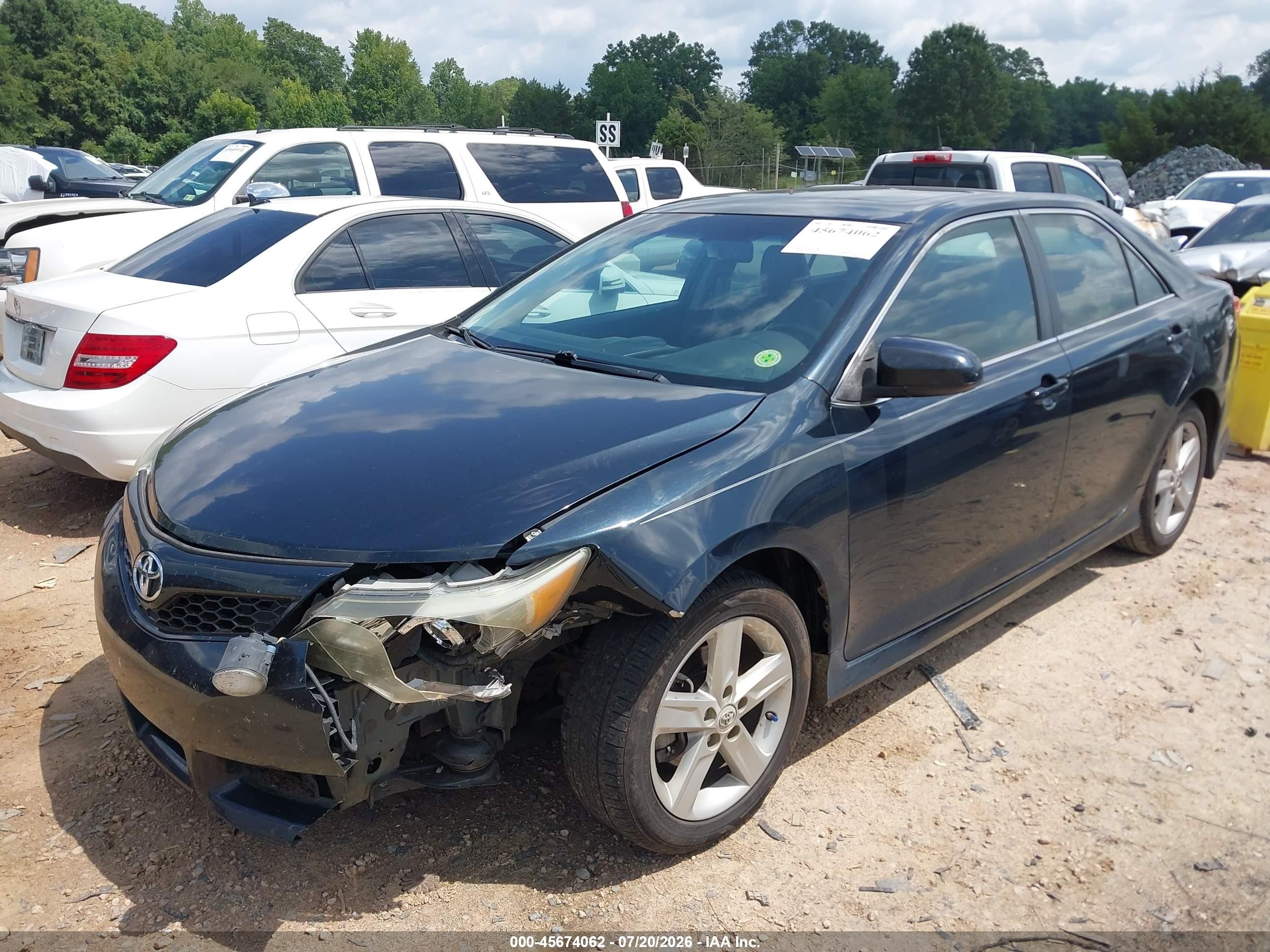 2012 Toyota Camry Se Black vin: 4T1BF1FK2CU013119