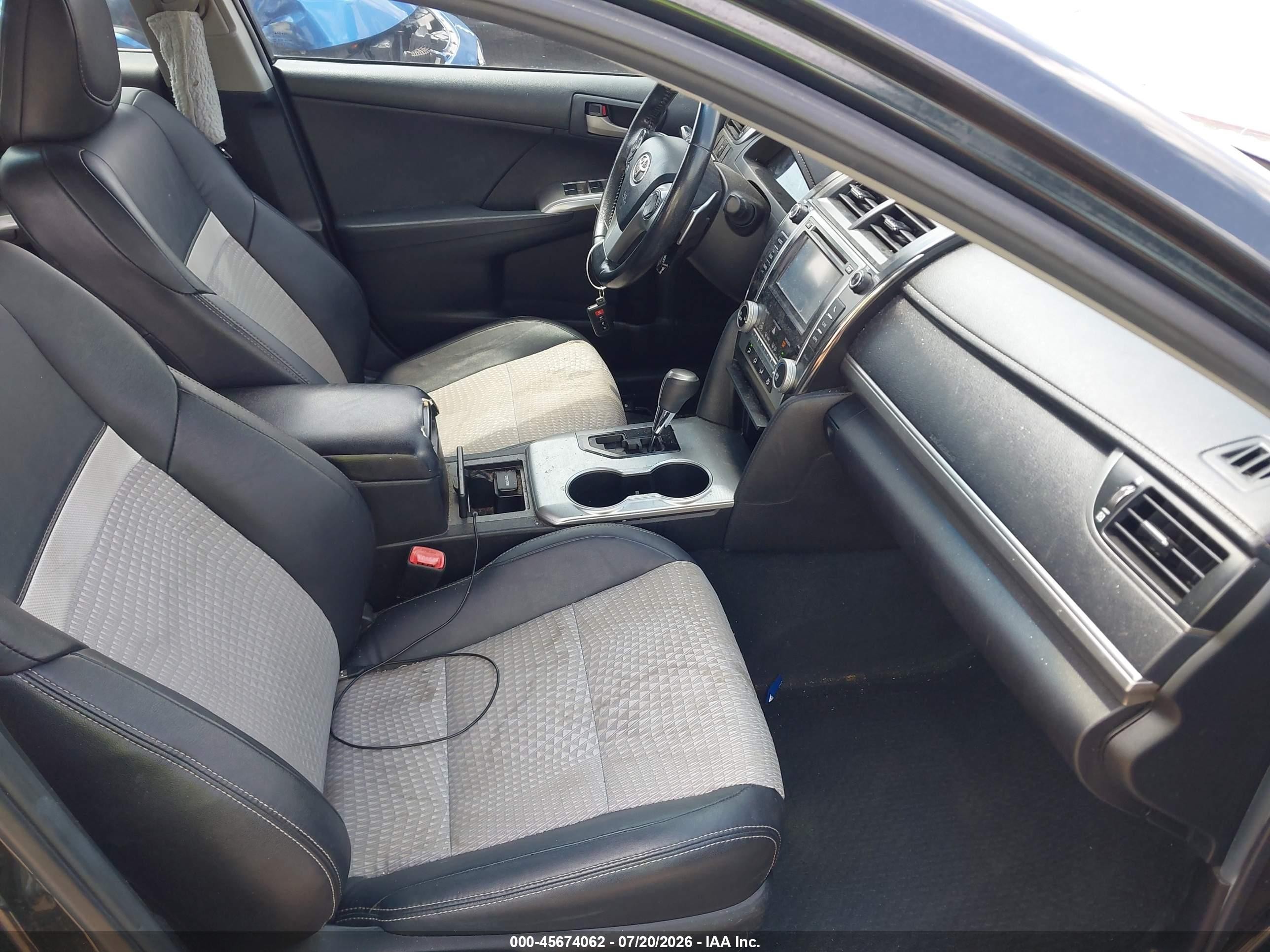 2012 Toyota Camry Se Black vin: 4T1BF1FK2CU013119