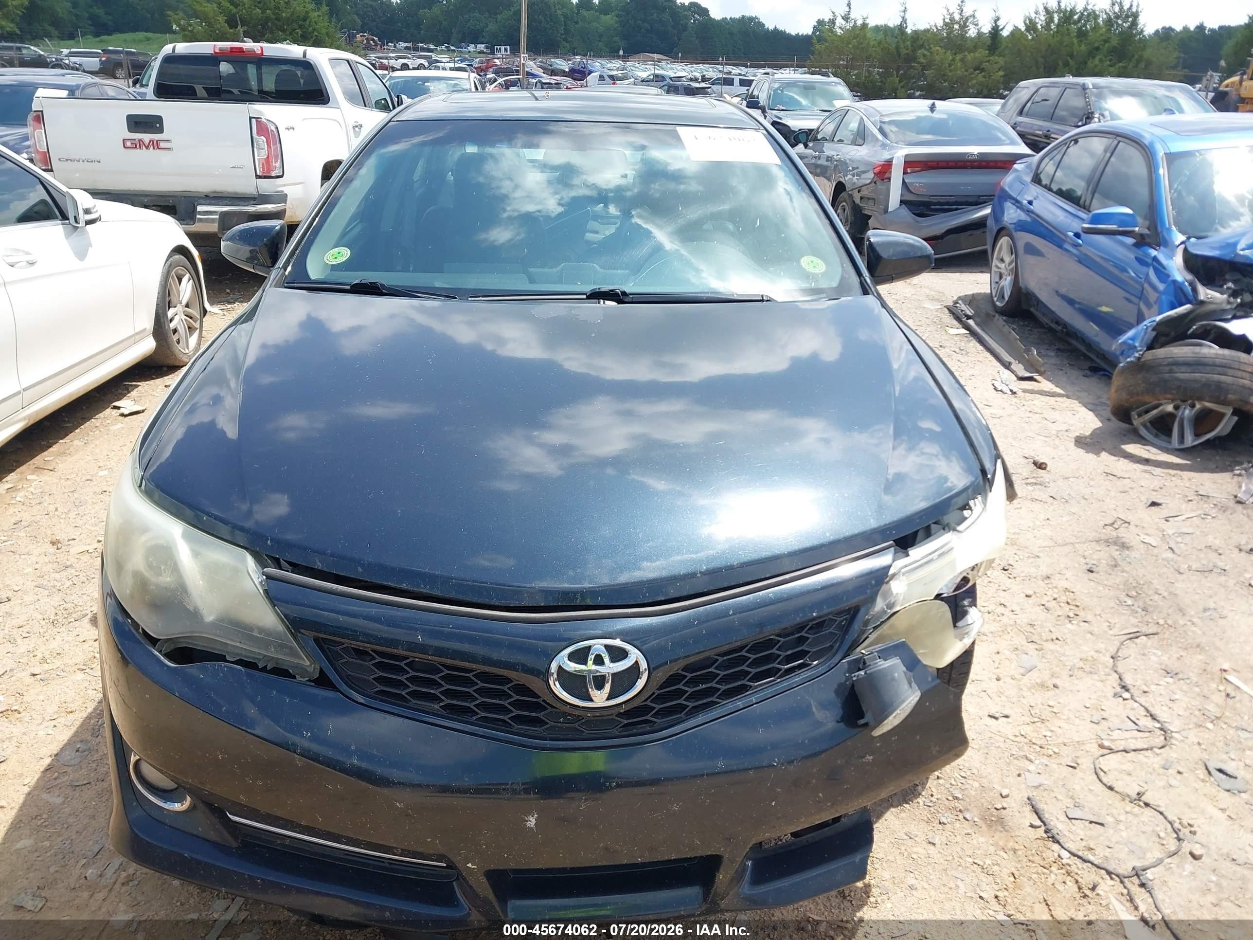 2012 Toyota Camry Se Black vin: 4T1BF1FK2CU013119