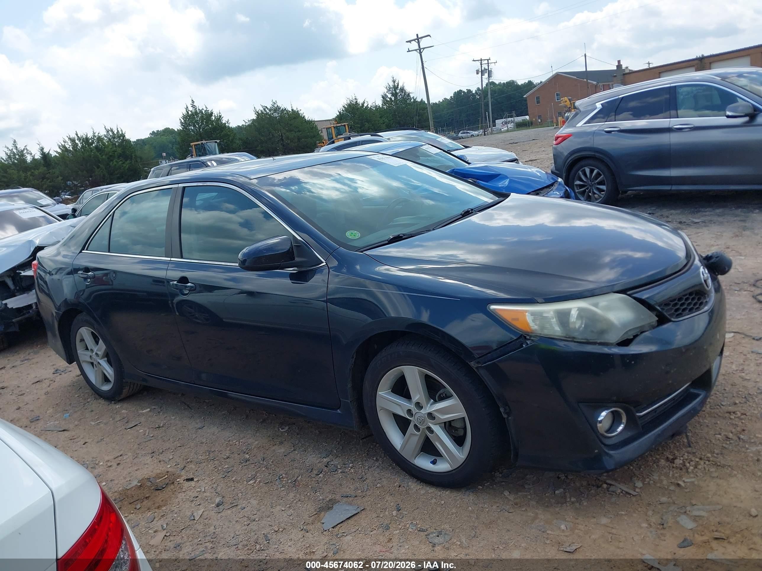 2012 Toyota Camry Se Black vin: 4T1BF1FK2CU013119