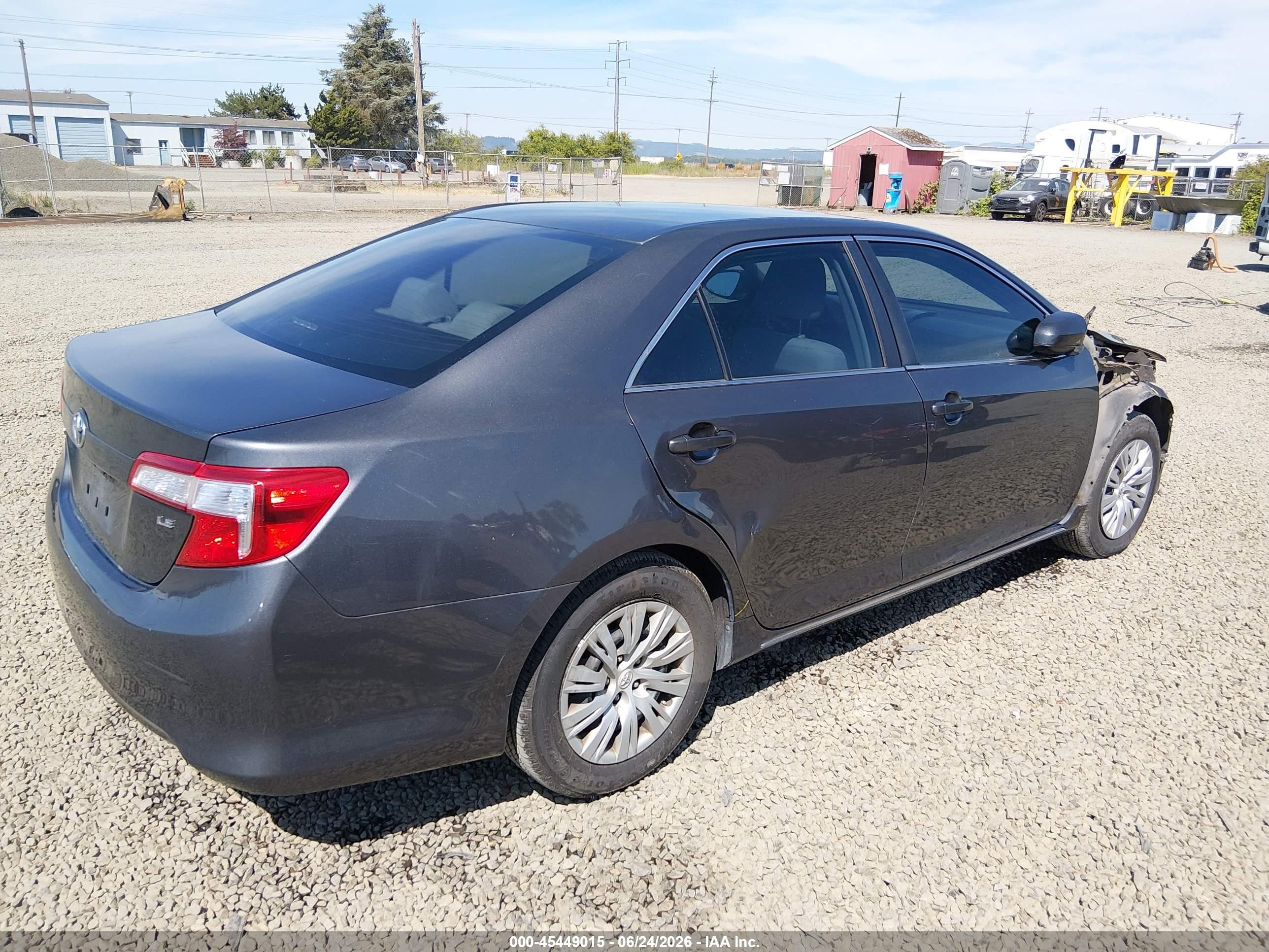 2012 Toyota Camry Le Gray vin: 4T1BF1FK2CU038425