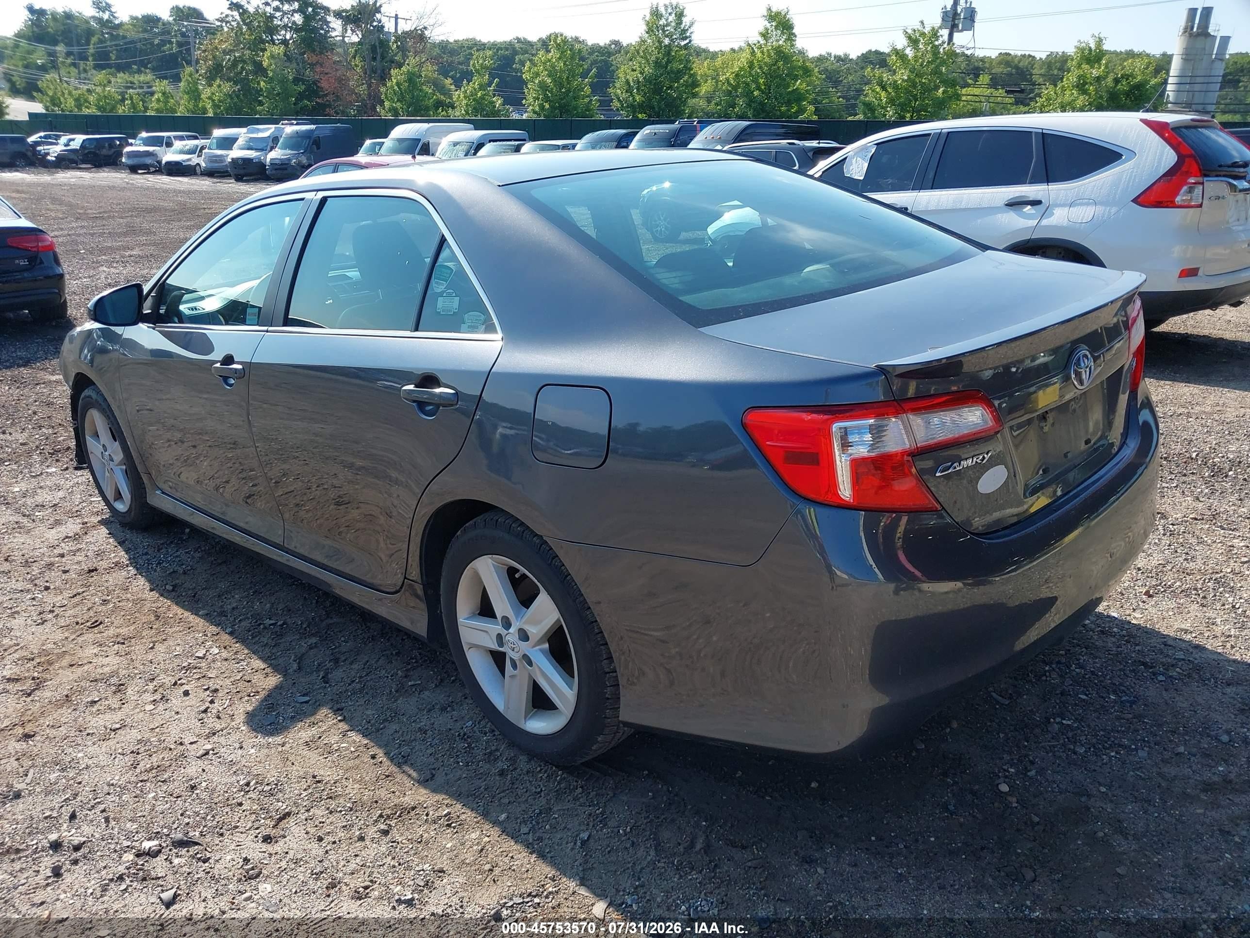 2012 Toyota Camry Se Gray vin: 4T1BF1FK2CU057170