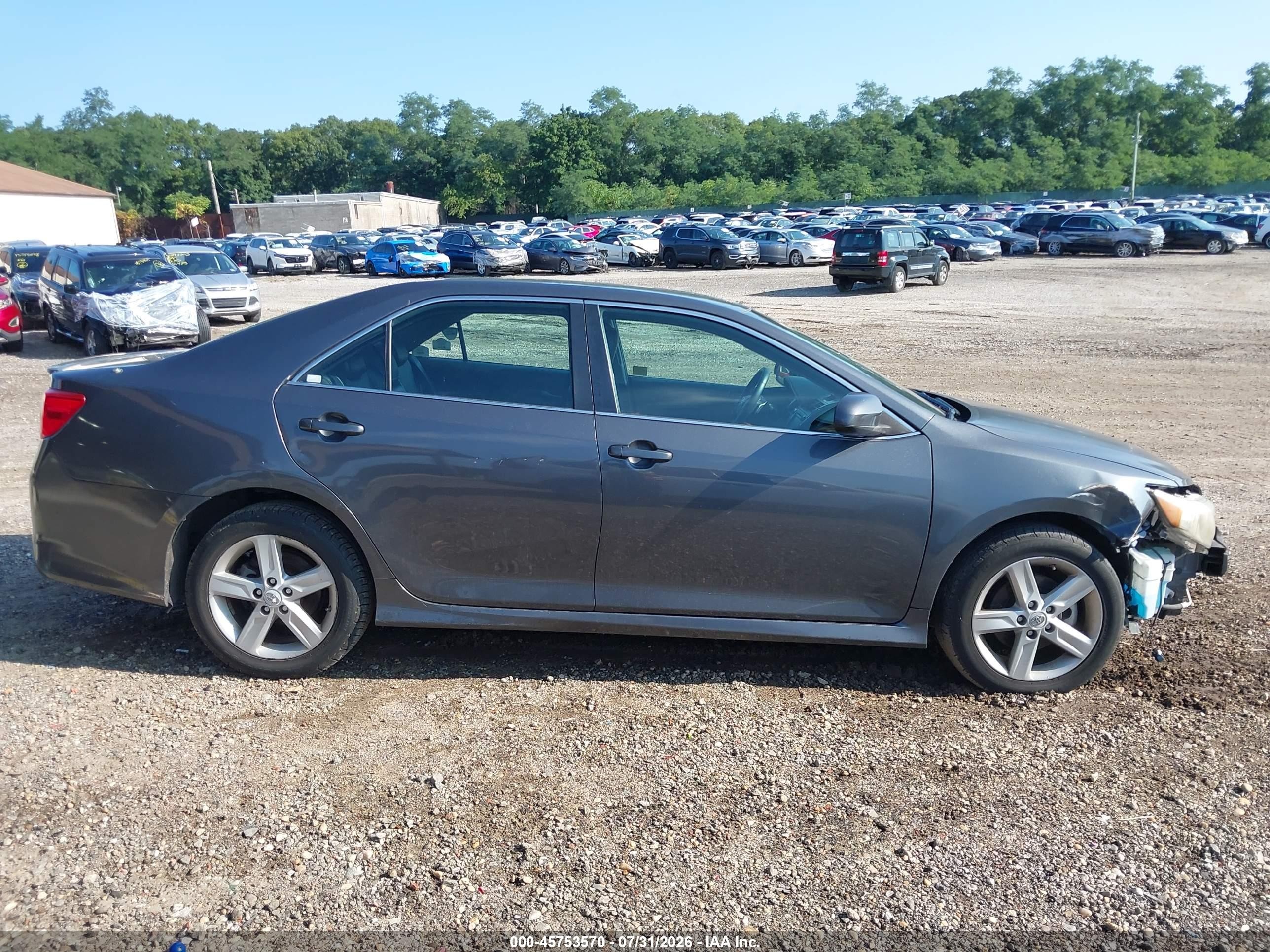 2012 Toyota Camry Se Gray vin: 4T1BF1FK2CU057170